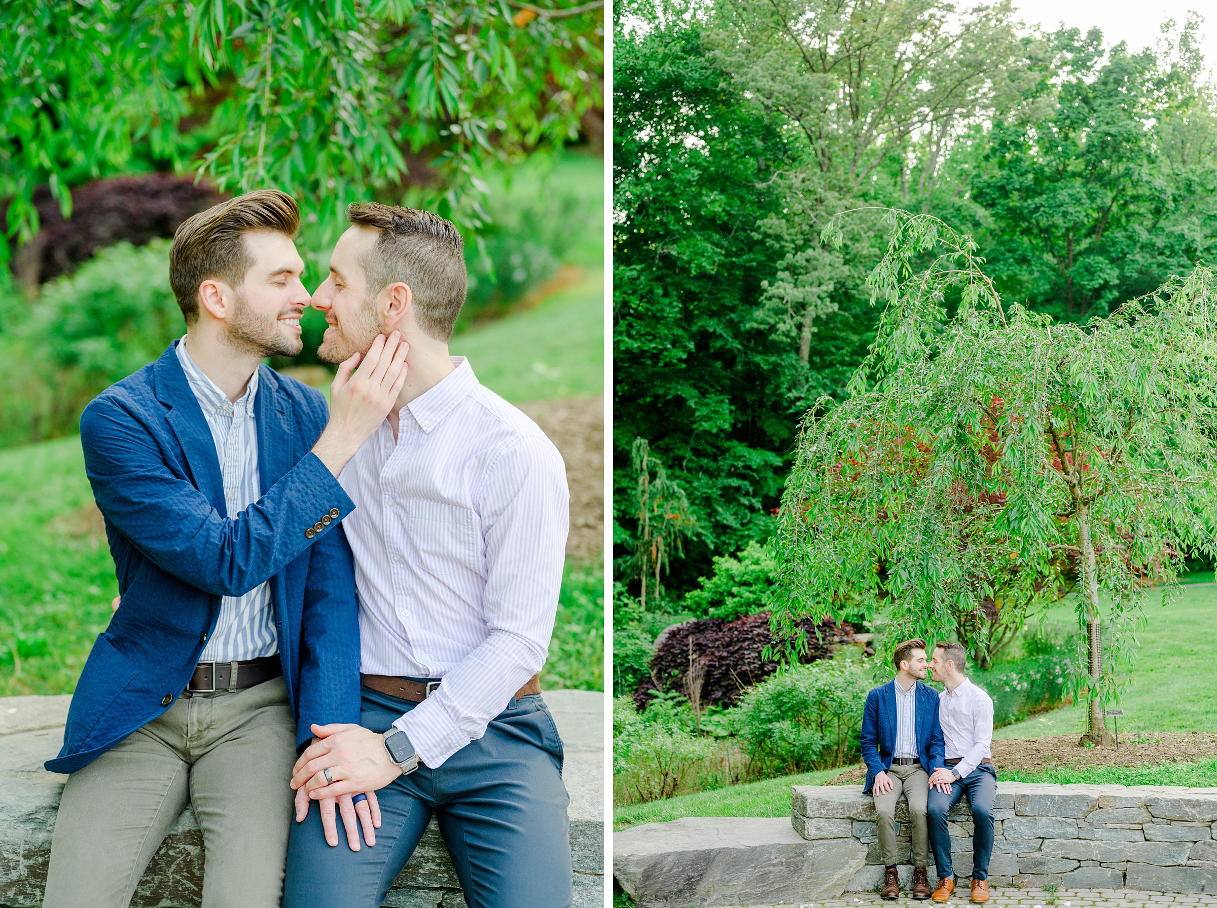 Summer Brookside Gardens Engagement Session in Wheaton, Maryland photographed by Baltimore Wedding Photographer Cait Kramer.