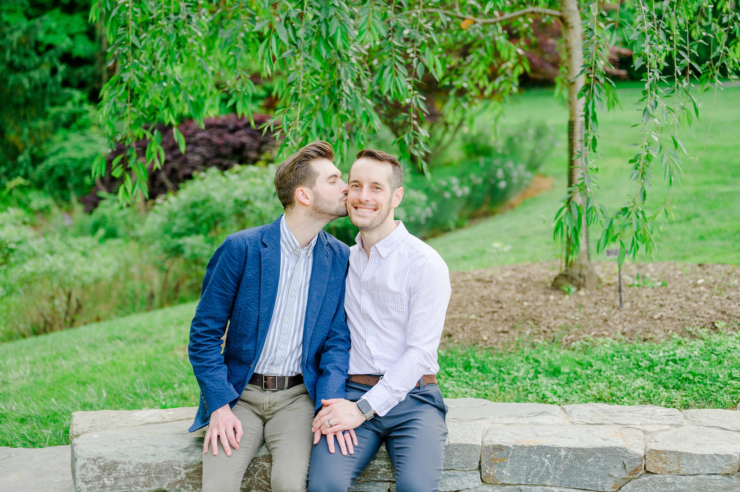 Summer Brookside Gardens Engagement Session in Wheaton, Maryland photographed by Baltimore Wedding Photographer Cait Kramer.