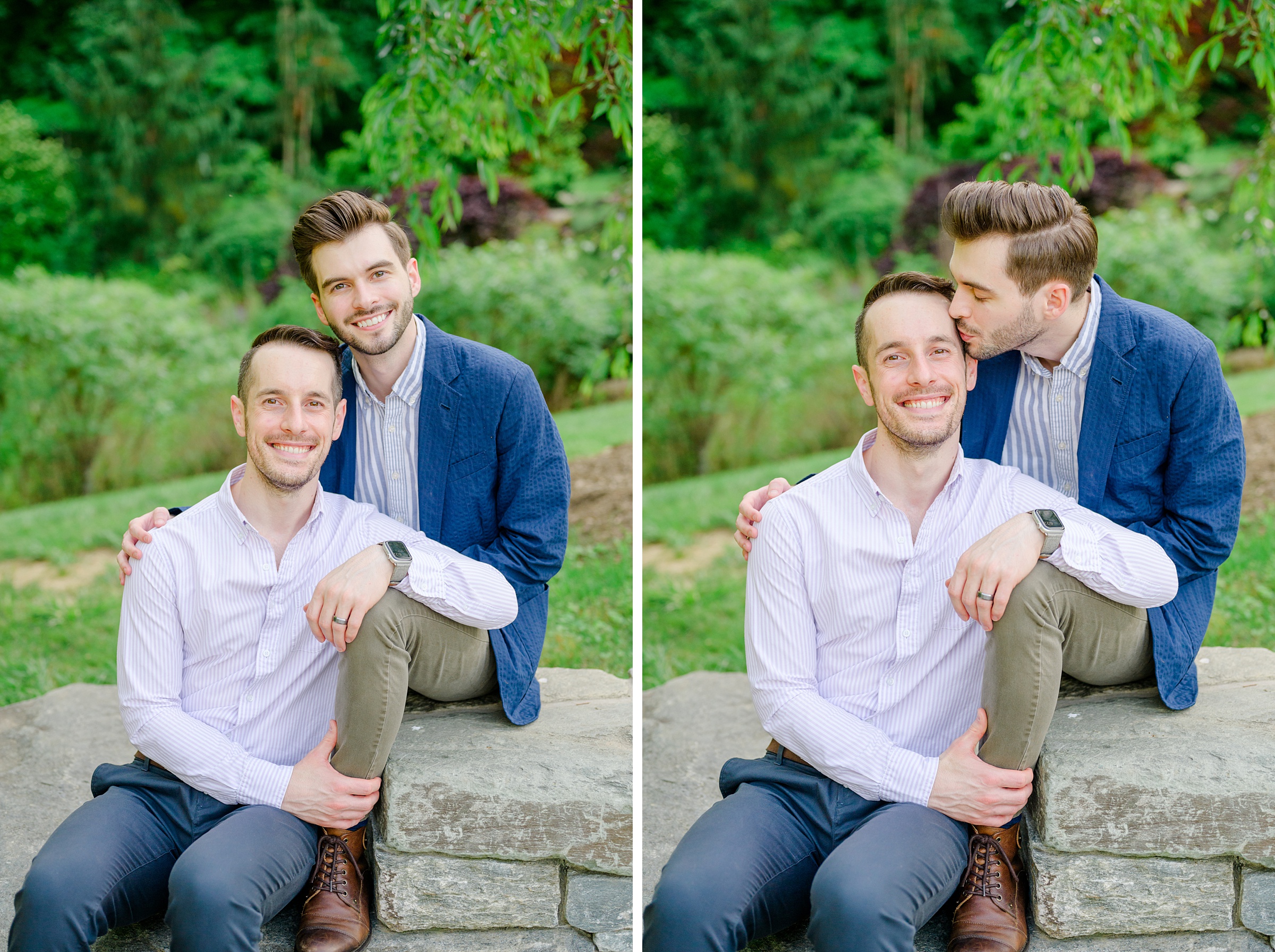 Summer Brookside Gardens Engagement Session in Wheaton, Maryland photographed by Baltimore Wedding Photographer Cait Kramer.