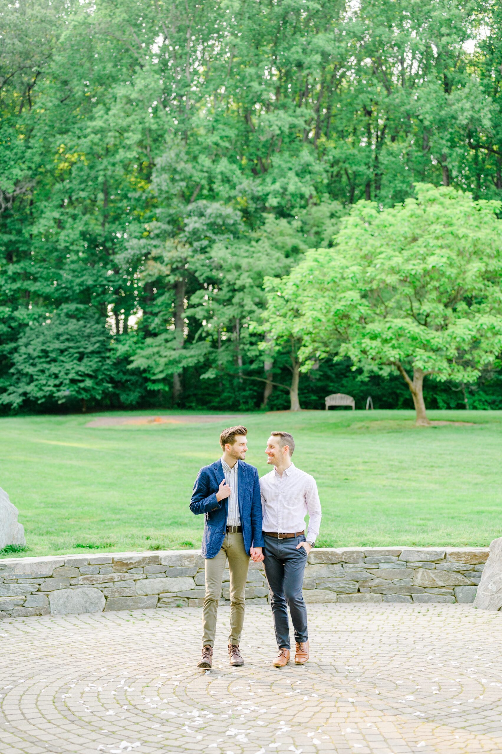 Summer Brookside Gardens Engagement Session in Wheaton, Maryland photographed by Baltimore Wedding Photographer Cait Kramer.