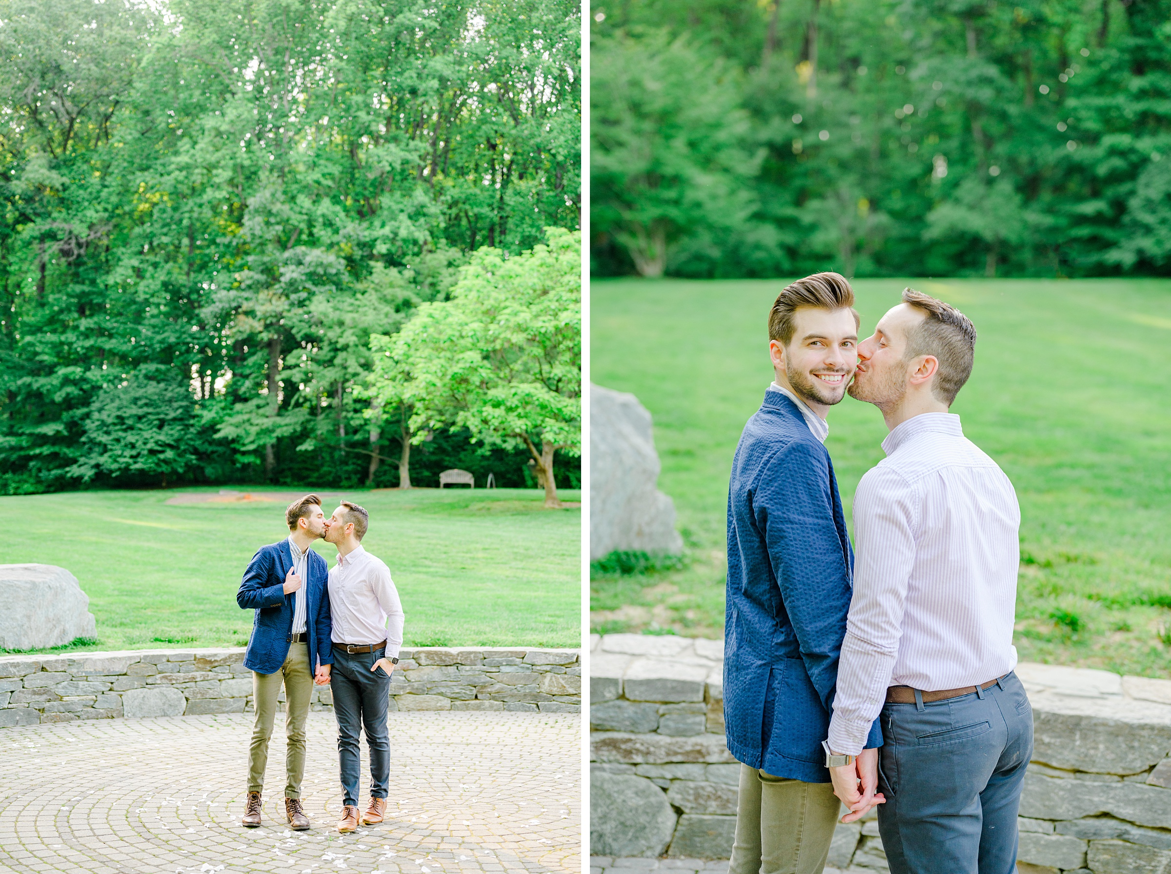 Summer Brookside Gardens Engagement Session in Wheaton, Maryland photographed by Baltimore Wedding Photographer Cait Kramer.
