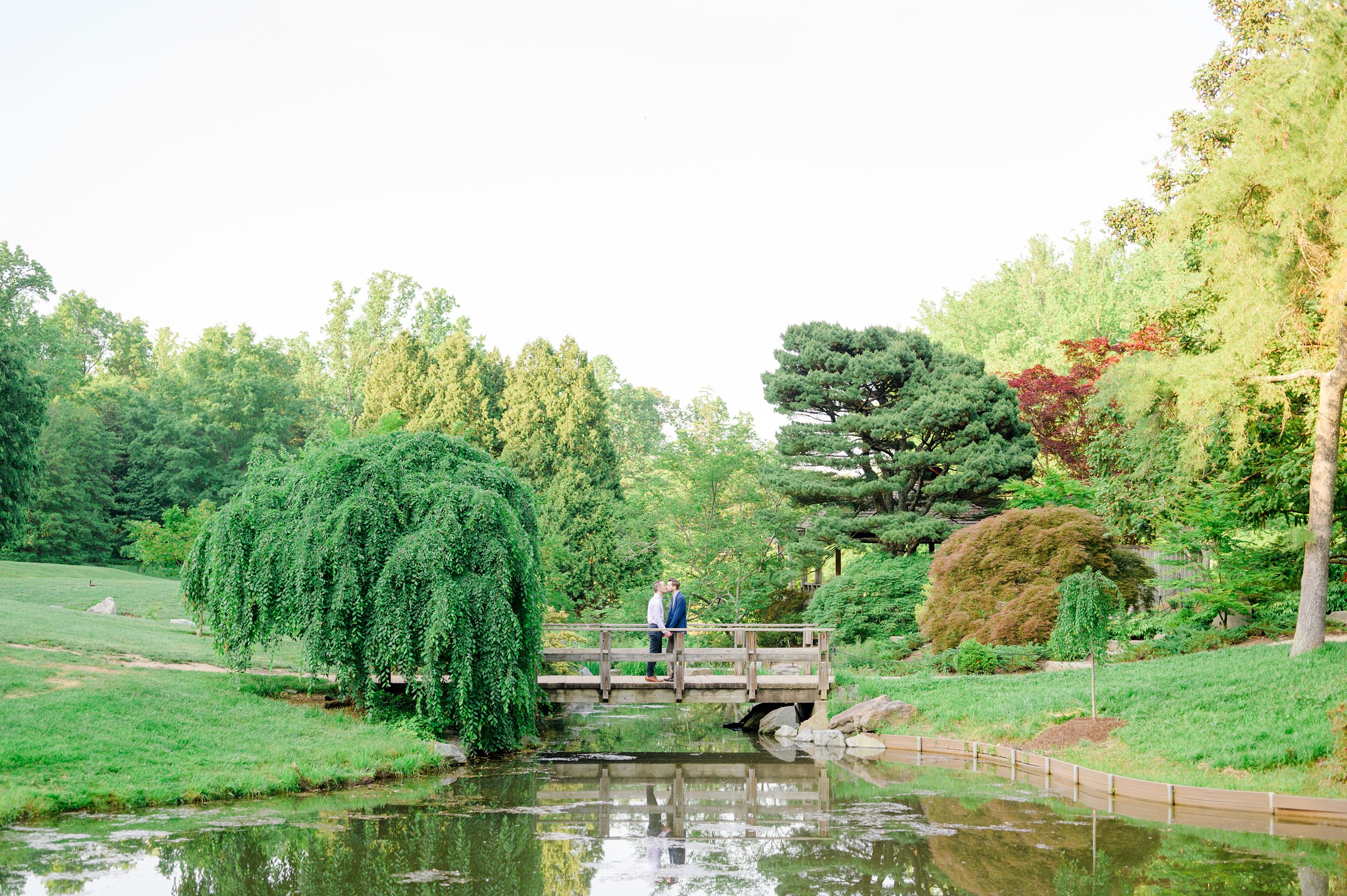 Summer Brookside Gardens Engagement Session in Wheaton, Maryland photographed by Baltimore Wedding Photographer Cait Kramer.