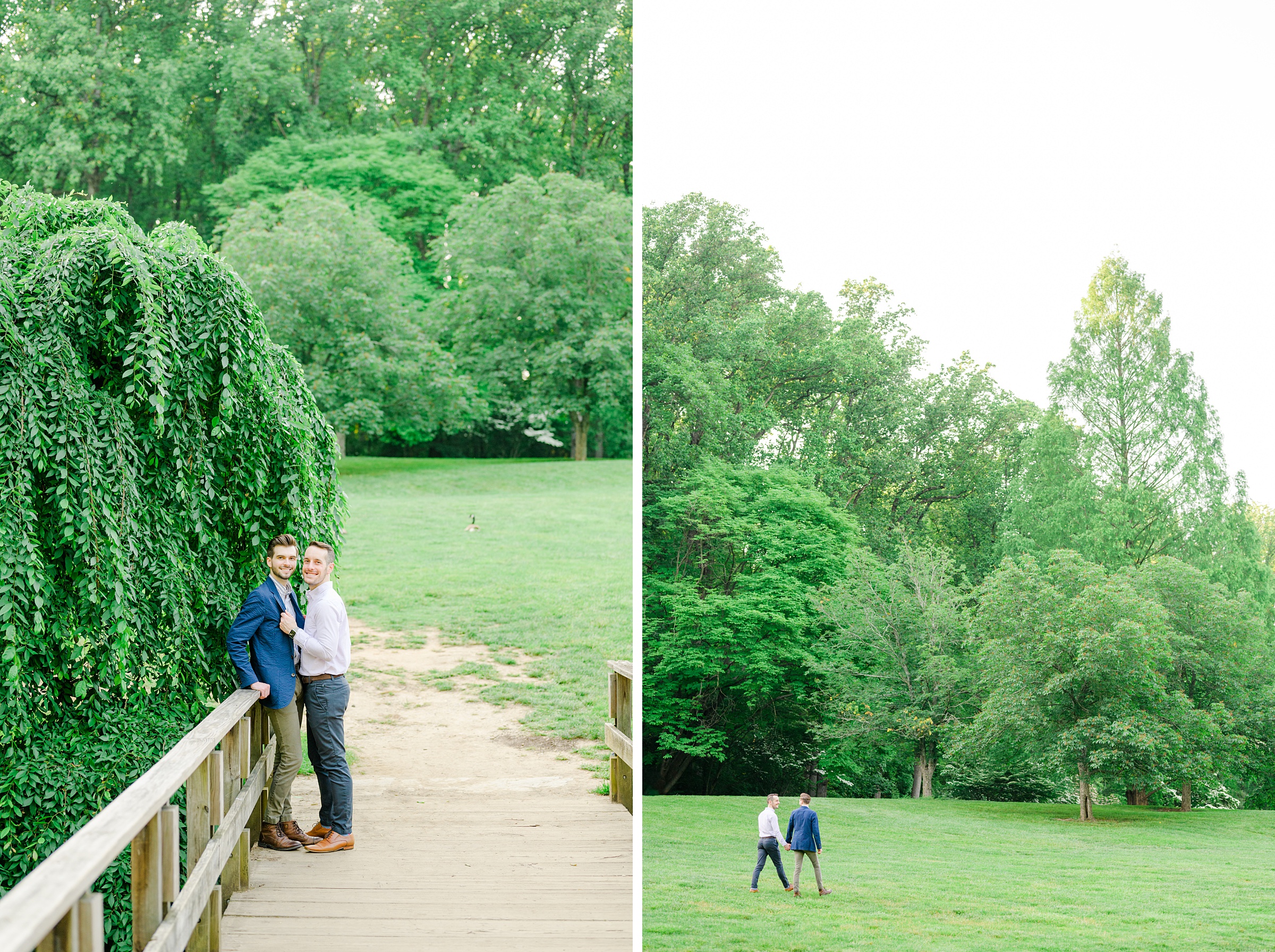Summer Brookside Gardens Engagement Session in Wheaton, Maryland photographed by Baltimore Wedding Photographer Cait Kramer.