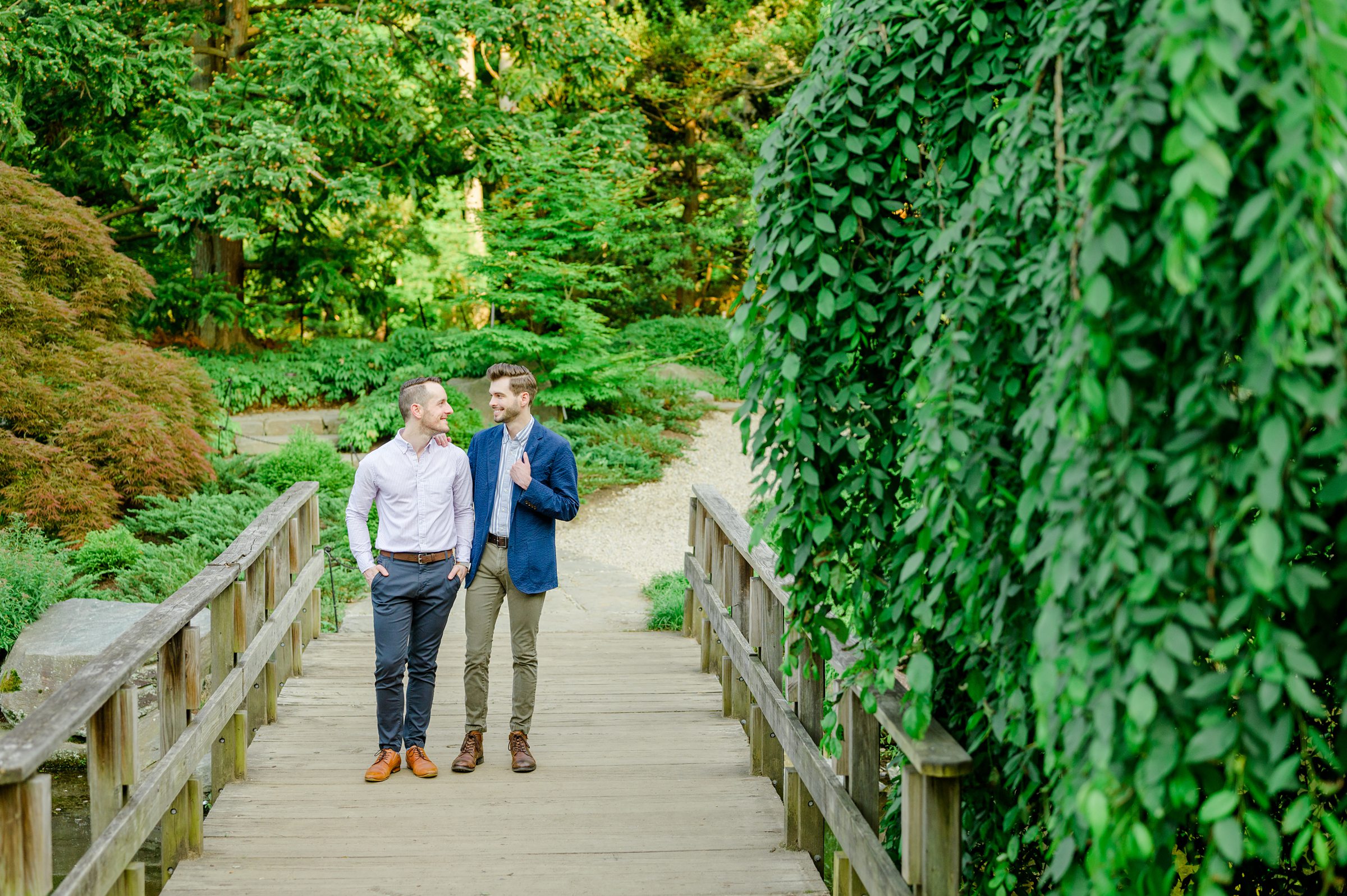 Summer Brookside Gardens Engagement Session in Wheaton, Maryland photographed by Baltimore Wedding Photographer Cait Kramer.