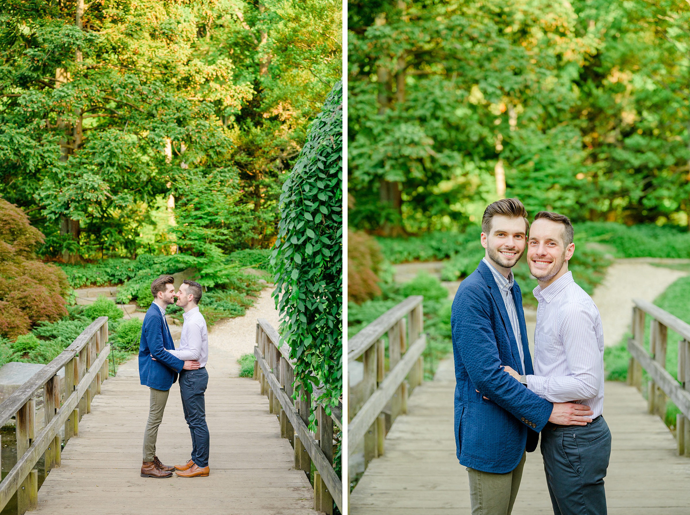 Summer Brookside Gardens Engagement Session in Wheaton, Maryland photographed by Baltimore Wedding Photographer Cait Kramer.