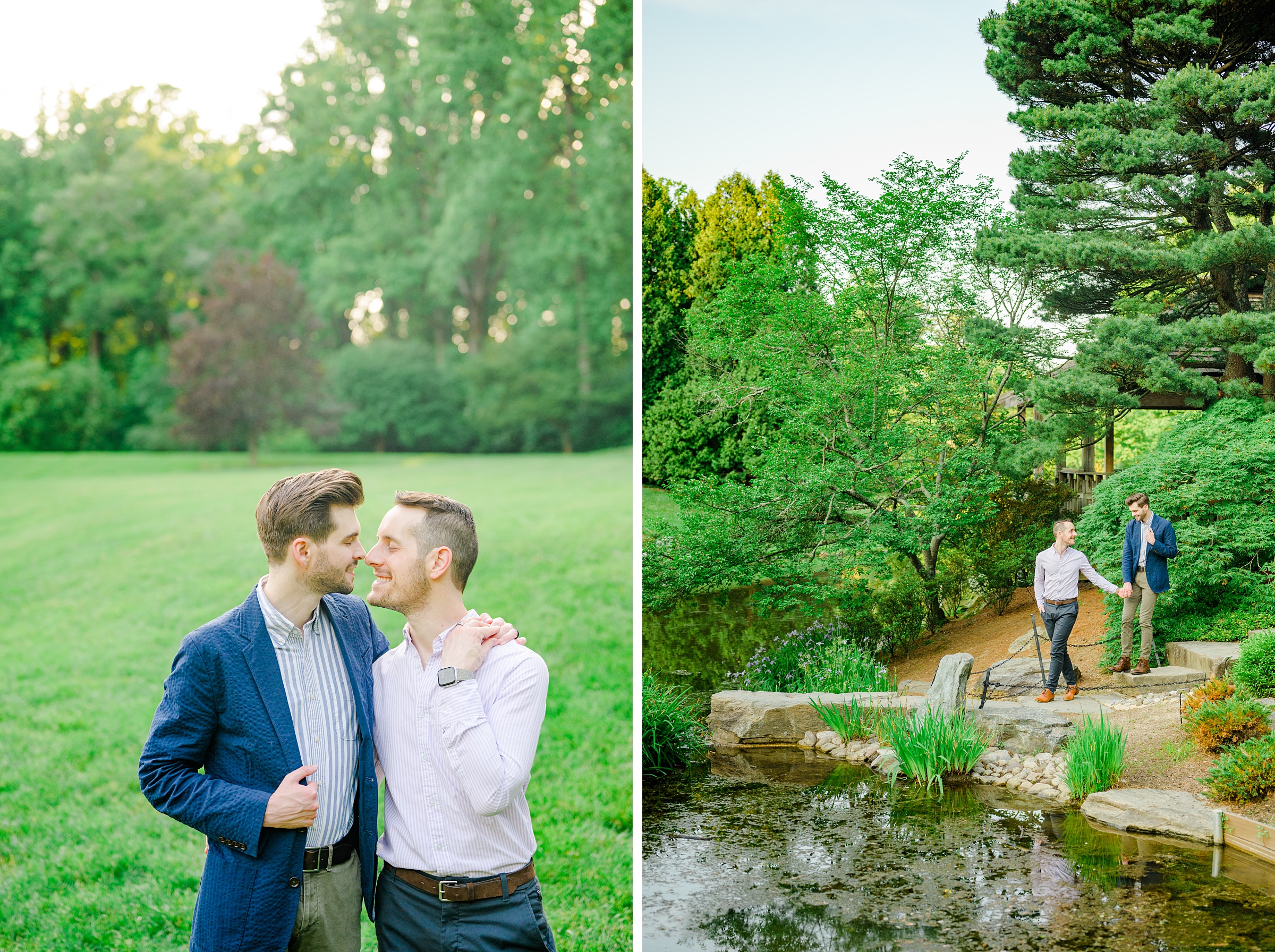Summer Brookside Gardens Engagement Session in Wheaton, Maryland photographed by Baltimore Wedding Photographer Cait Kramer.