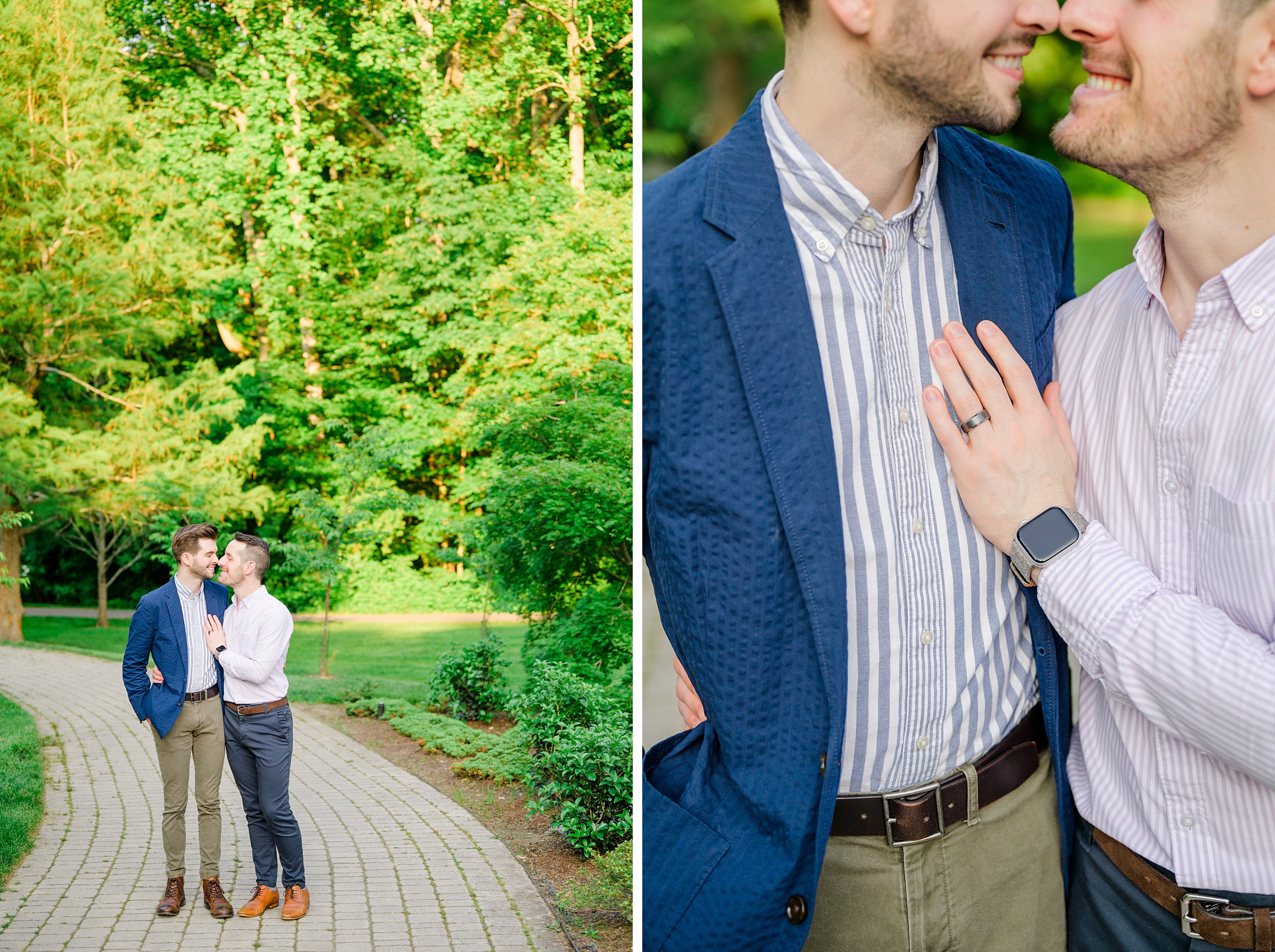 Summer Brookside Gardens Engagement Session in Wheaton, Maryland photographed by Baltimore Wedding Photographer Cait Kramer.