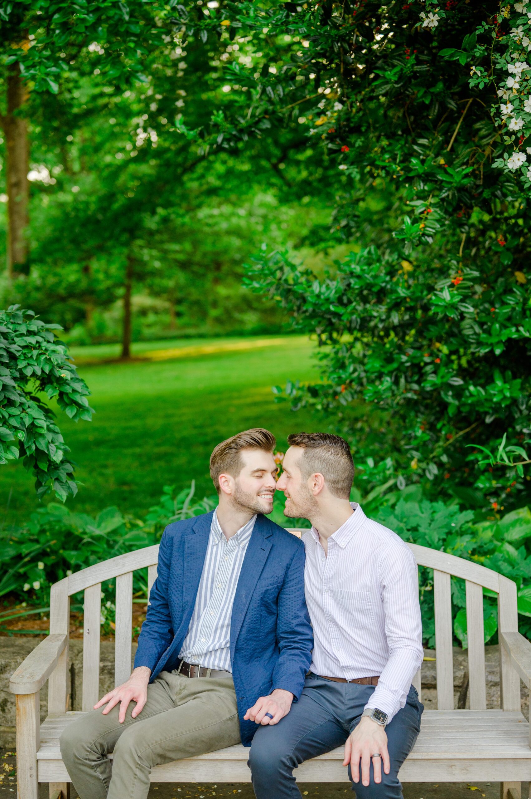 Summer Brookside Gardens Engagement Session in Wheaton, Maryland photographed by Baltimore Wedding Photographer Cait Kramer.