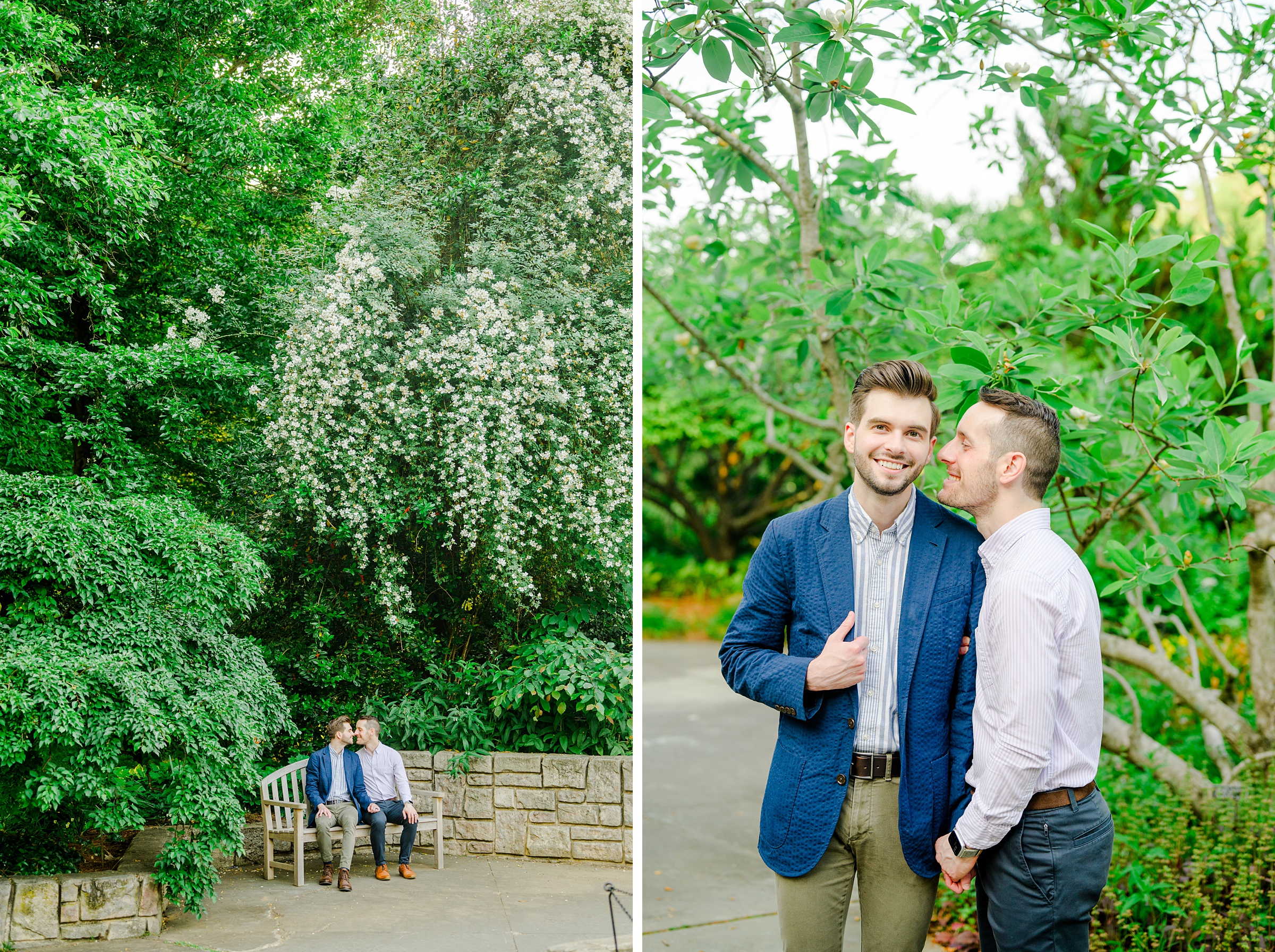 Summer Brookside Gardens Engagement Session in Wheaton, Maryland photographed by Baltimore Wedding Photographer Cait Kramer.