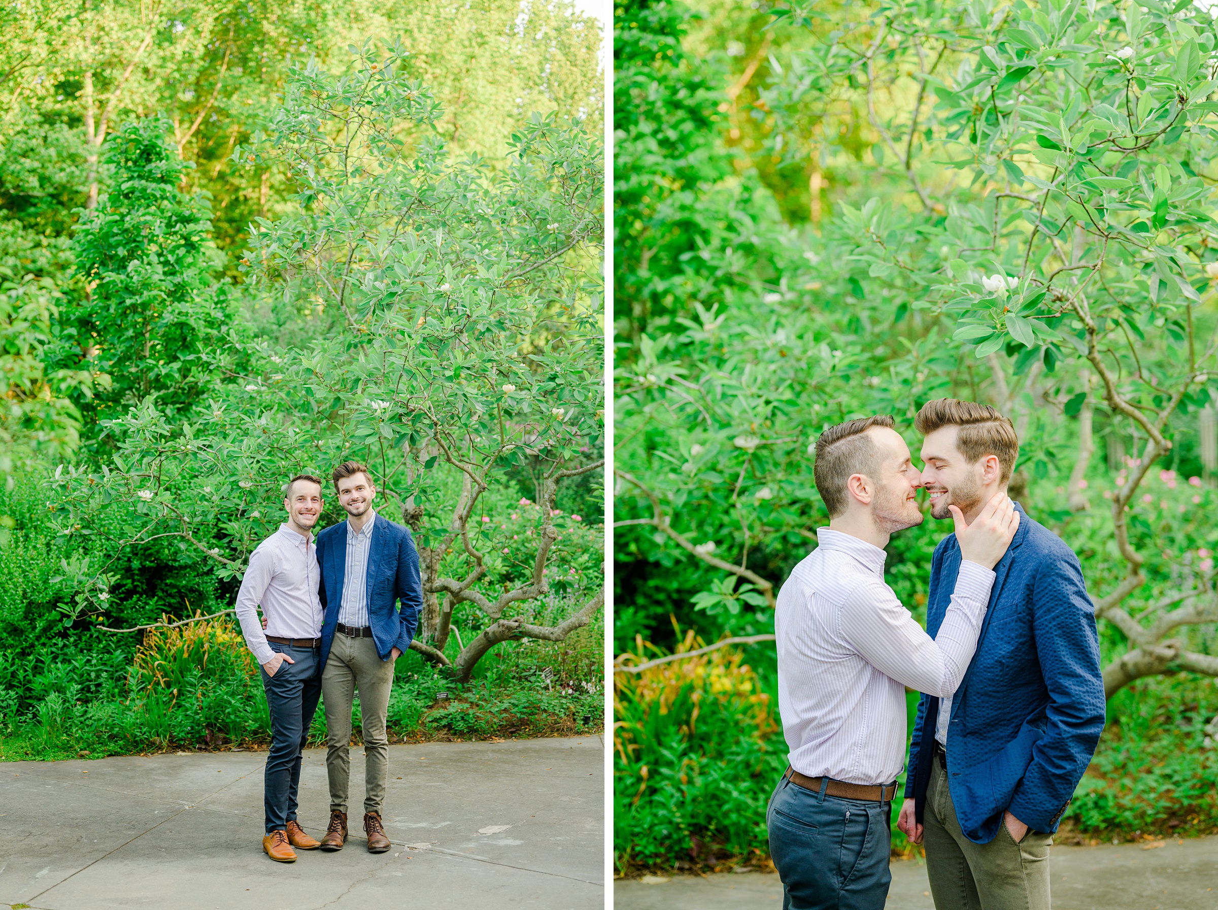 Summer Brookside Gardens Engagement Session in Wheaton, Maryland photographed by Baltimore Wedding Photographer Cait Kramer.
