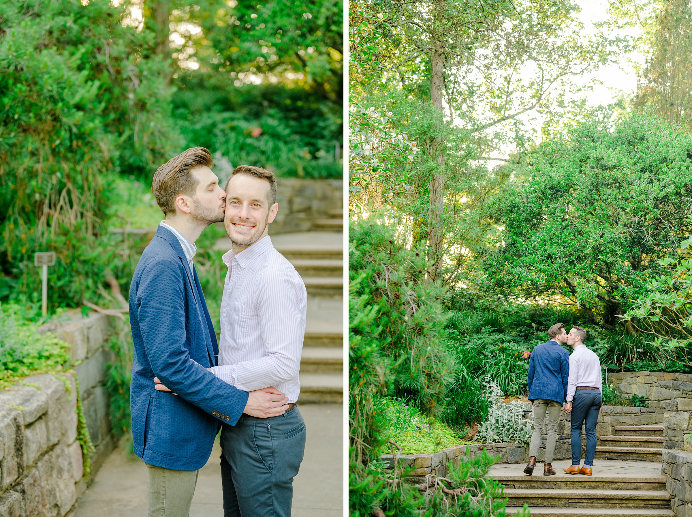 Summer Brookside Gardens Engagement Session in Wheaton, Maryland photographed by Baltimore Wedding Photographer Cait Kramer.