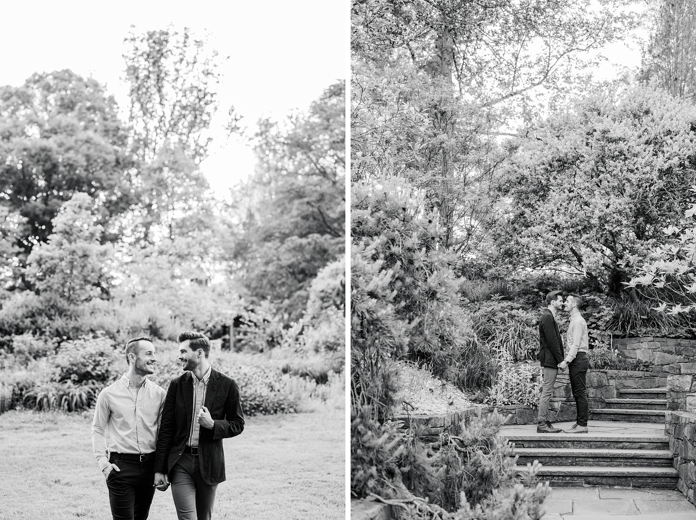 Summer Brookside Gardens Engagement Session in Wheaton, Maryland photographed by Baltimore Wedding Photographer Cait Kramer.