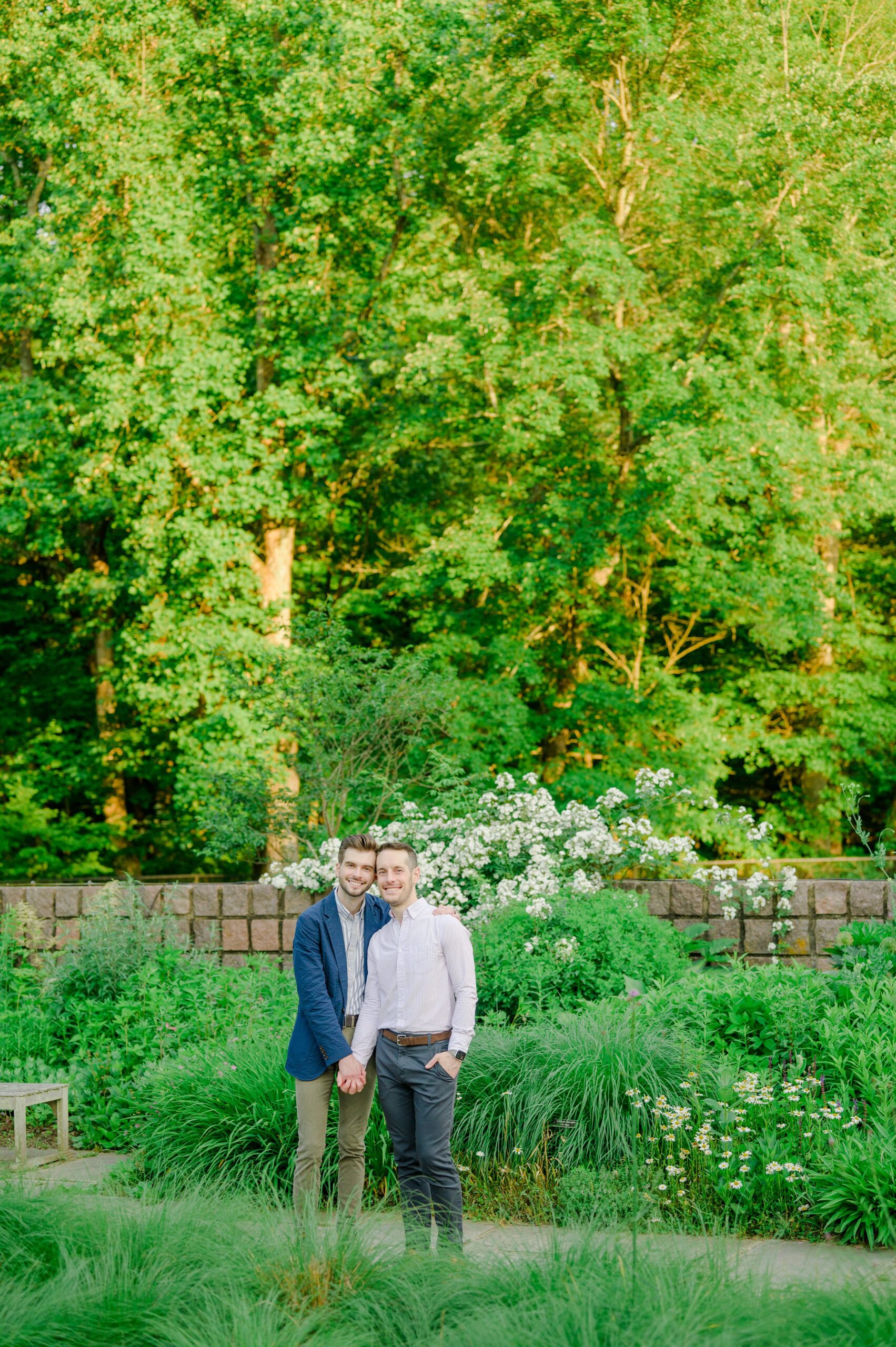 Summer Brookside Gardens Engagement Session in Wheaton, Maryland photographed by Baltimore Wedding Photographer Cait Kramer.