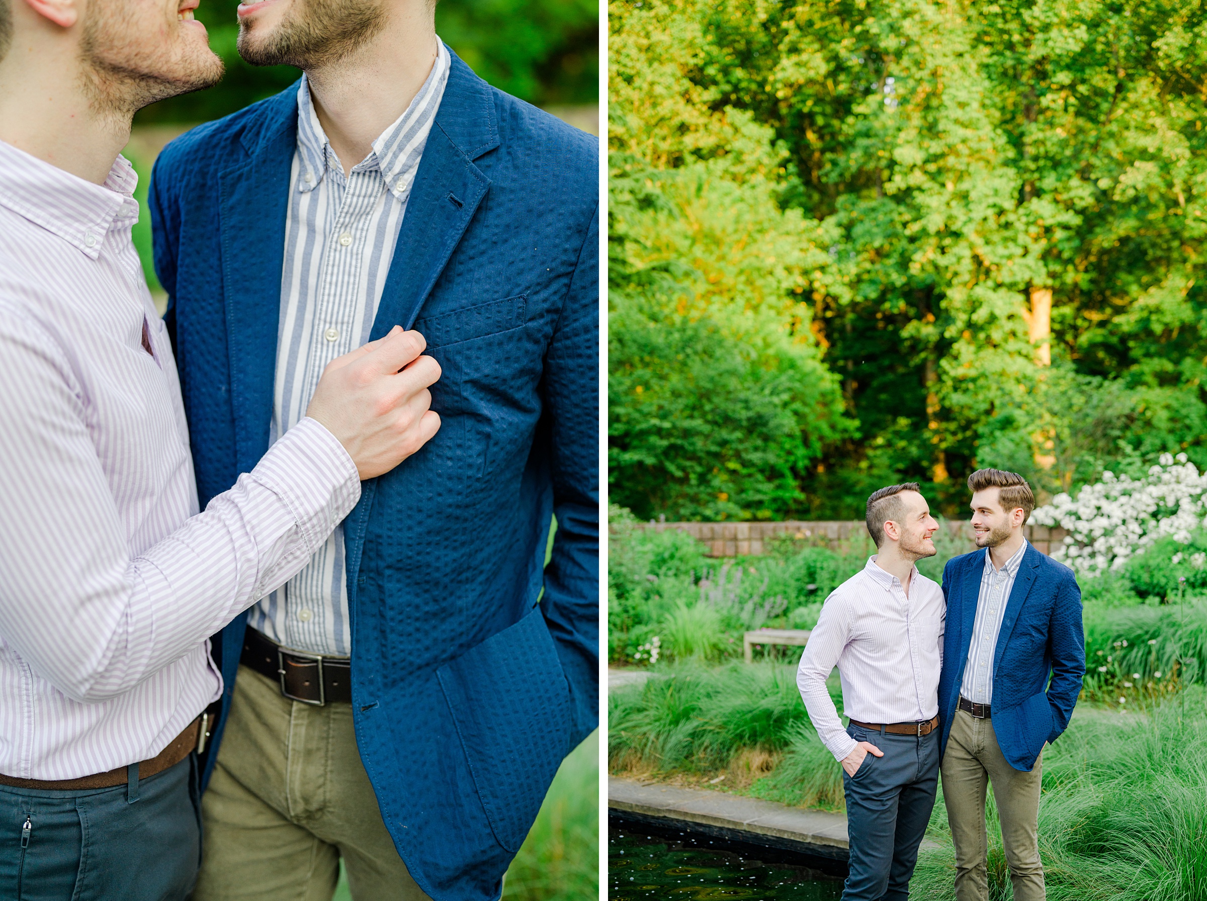 Summer Brookside Gardens Engagement Session in Wheaton, Maryland photographed by Baltimore Wedding Photographer Cait Kramer.