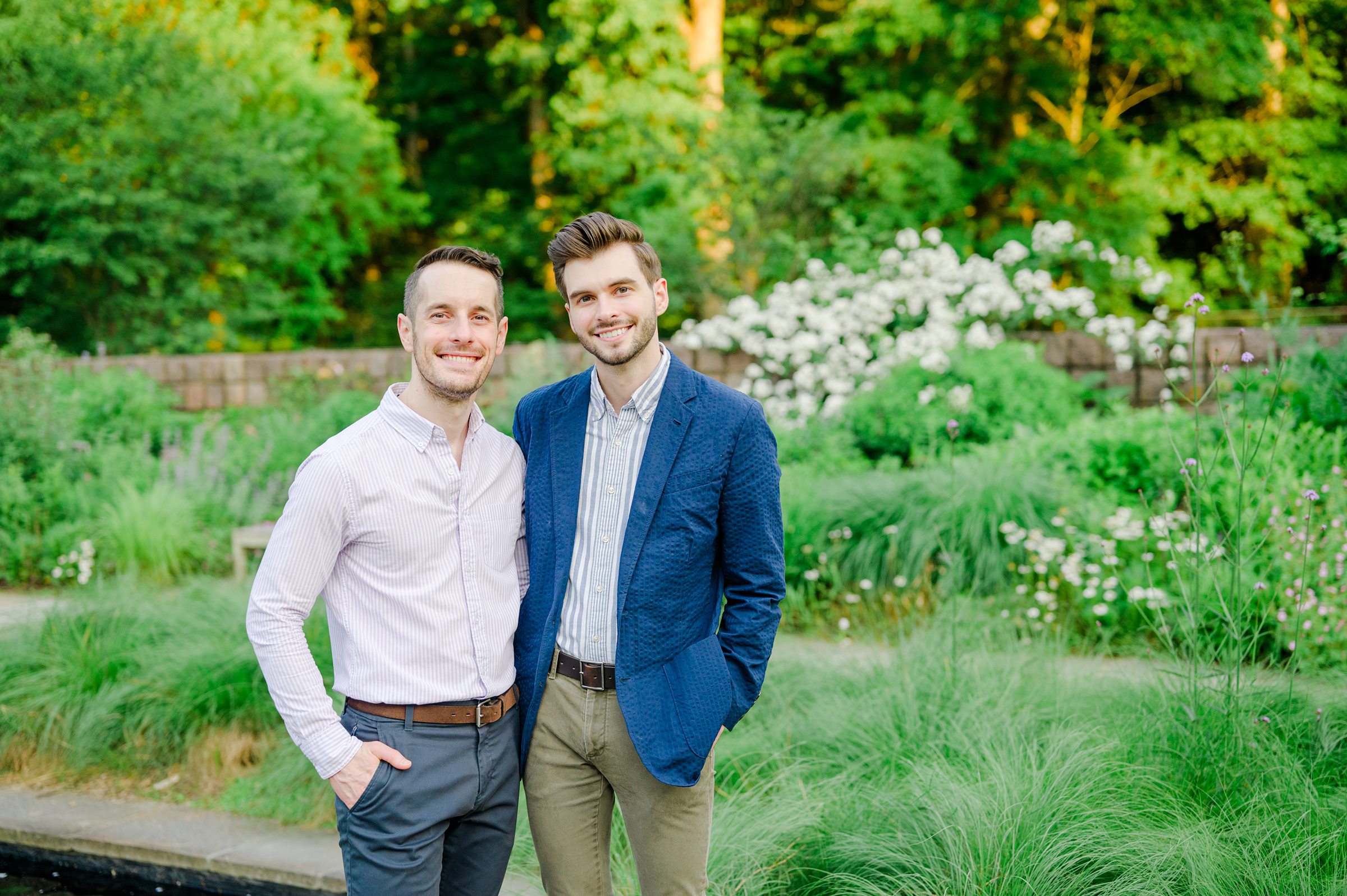 Summer Brookside Gardens Engagement Session in Wheaton, Maryland photographed by Baltimore Wedding Photographer Cait Kramer.