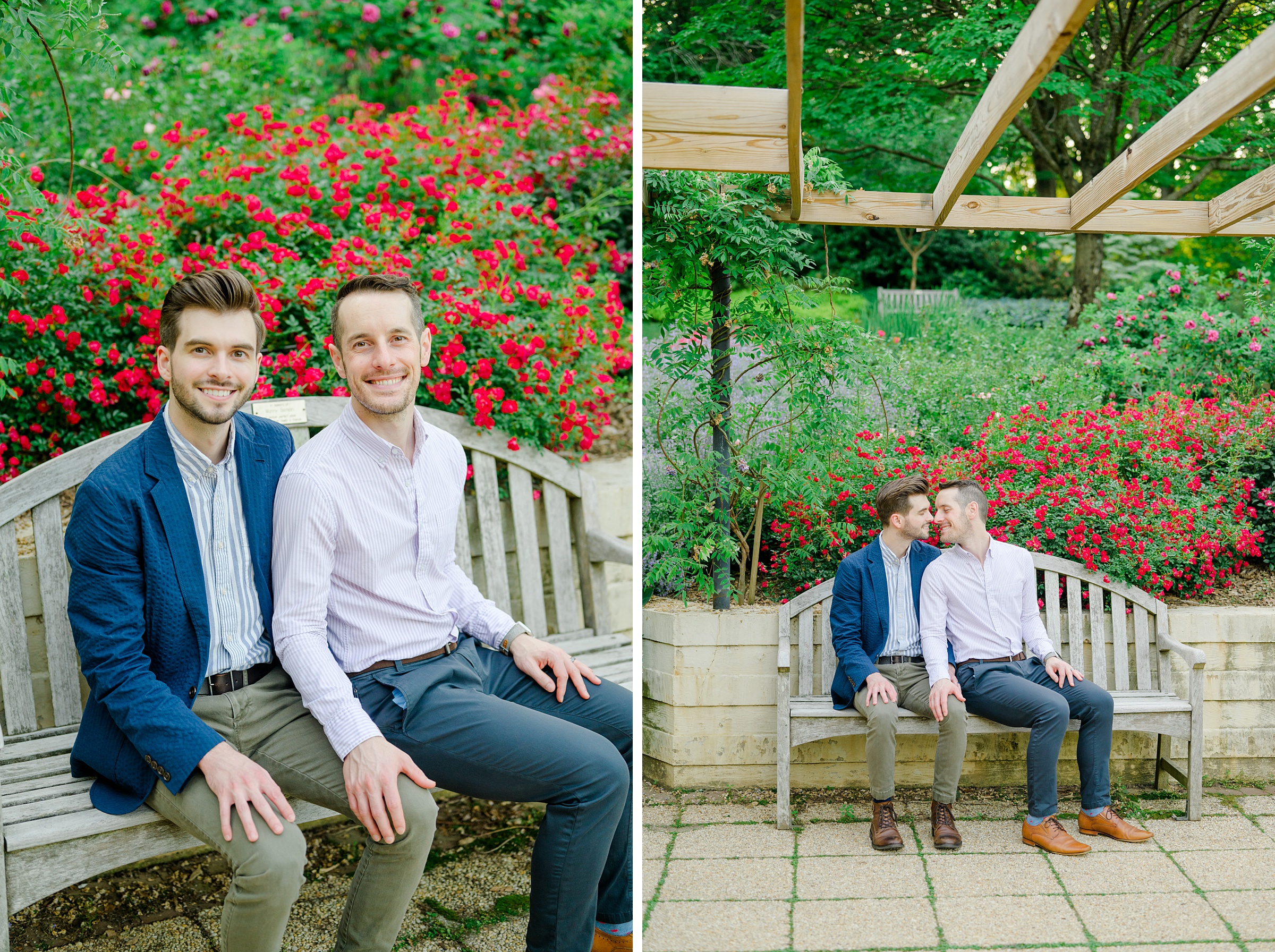 Summer Brookside Gardens Engagement Session in Wheaton, Maryland photographed by Baltimore Wedding Photographer Cait Kramer.