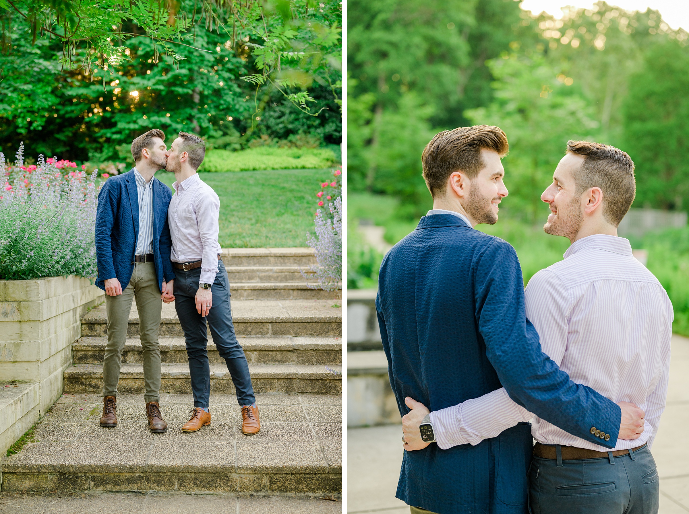 Summer Brookside Gardens Engagement Session in Wheaton, Maryland photographed by Baltimore Wedding Photographer Cait Kramer.