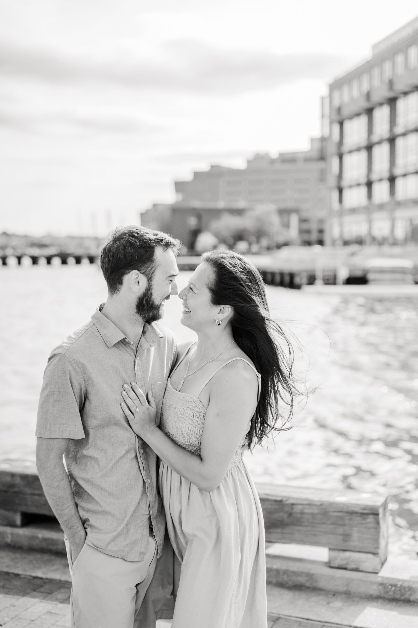 Surprise Proposal in Fells Point, Maryland photographed by Baltimore Wedding Photographer Cait Kramer.