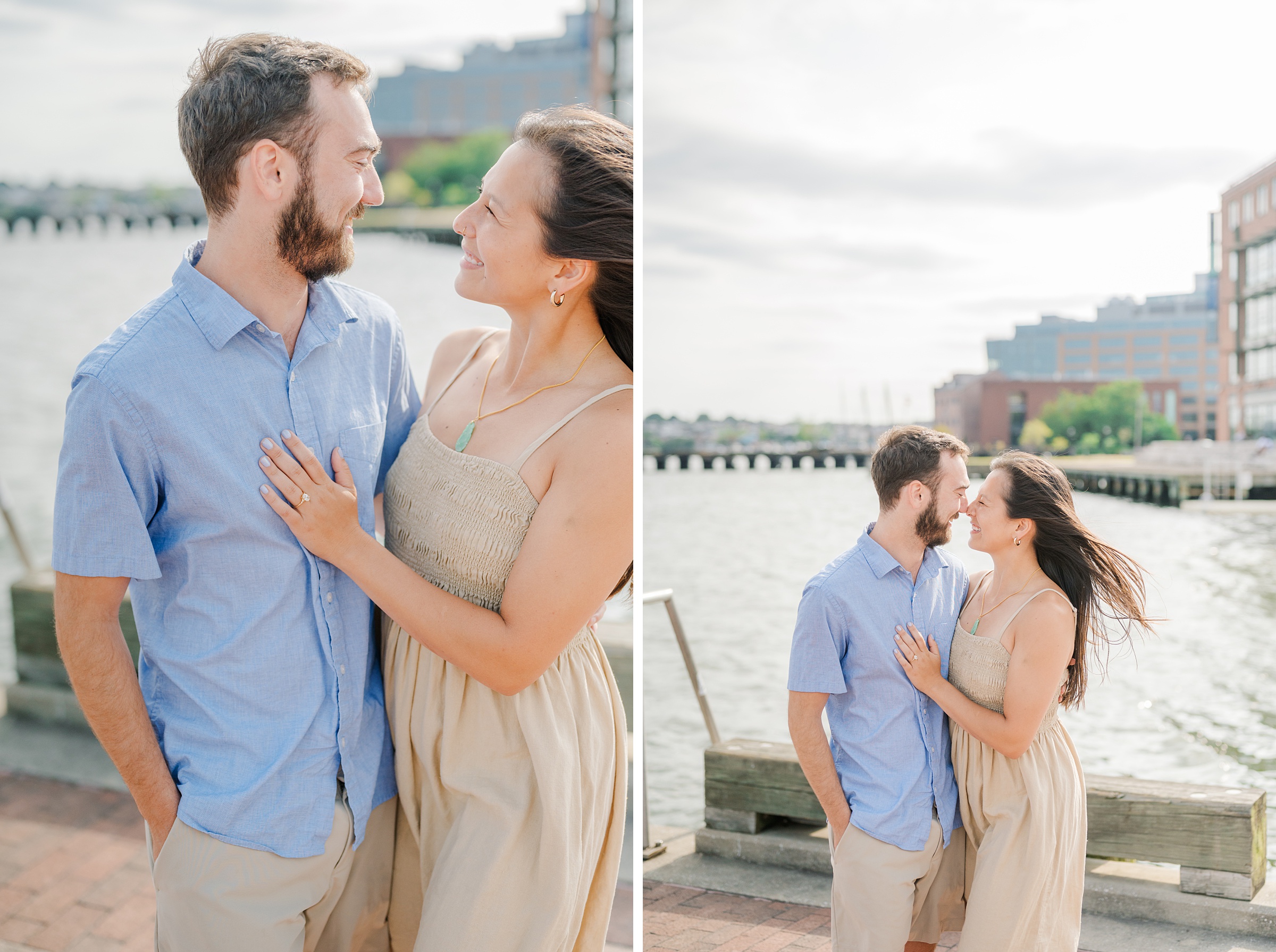 Surprise Proposal in Fells Point, Maryland photographed by Baltimore Wedding Photographer Cait Kramer.