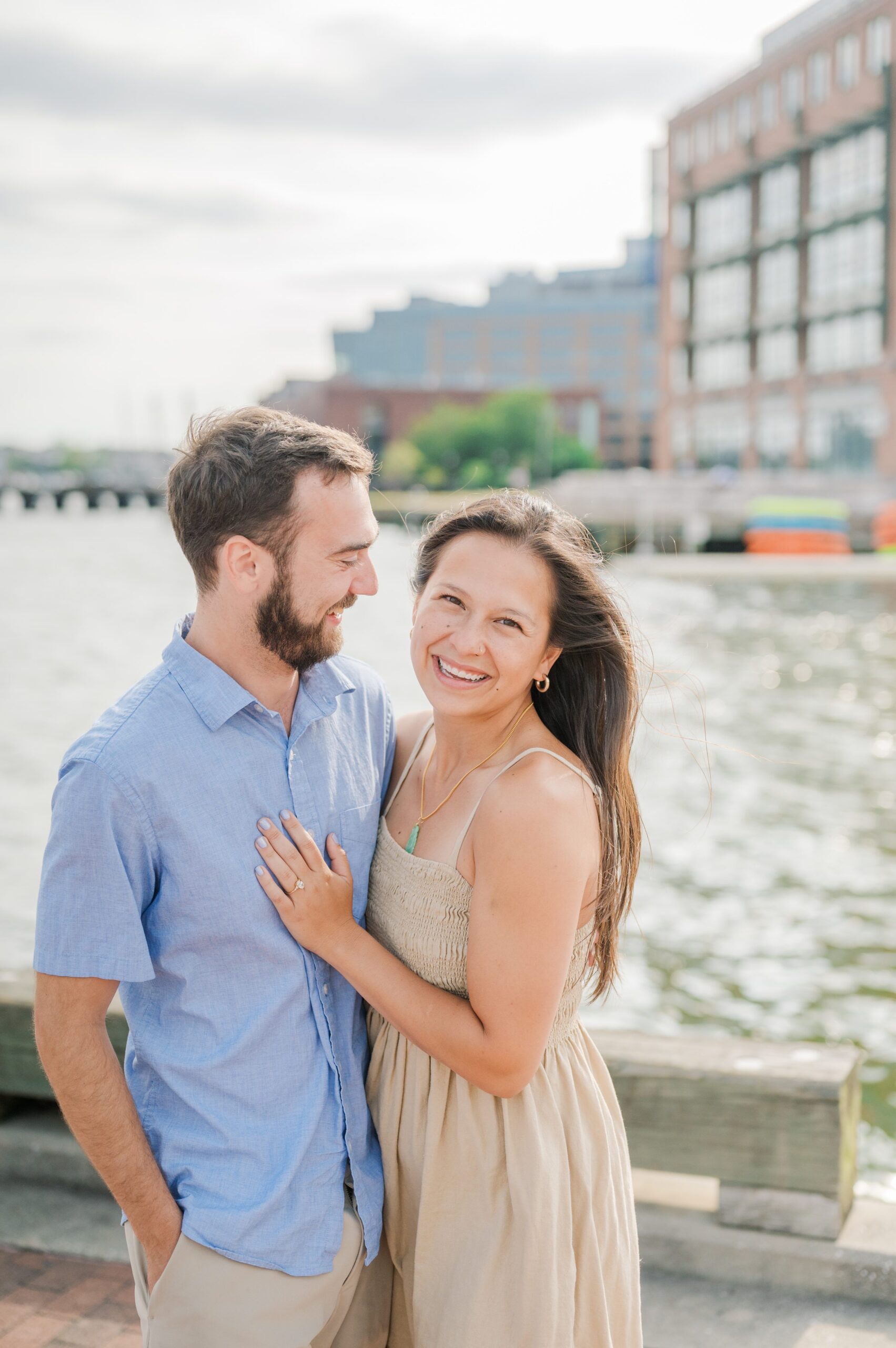 Surprise Proposal in Fells Point, Maryland photographed by Baltimore Wedding Photographer Cait Kramer.