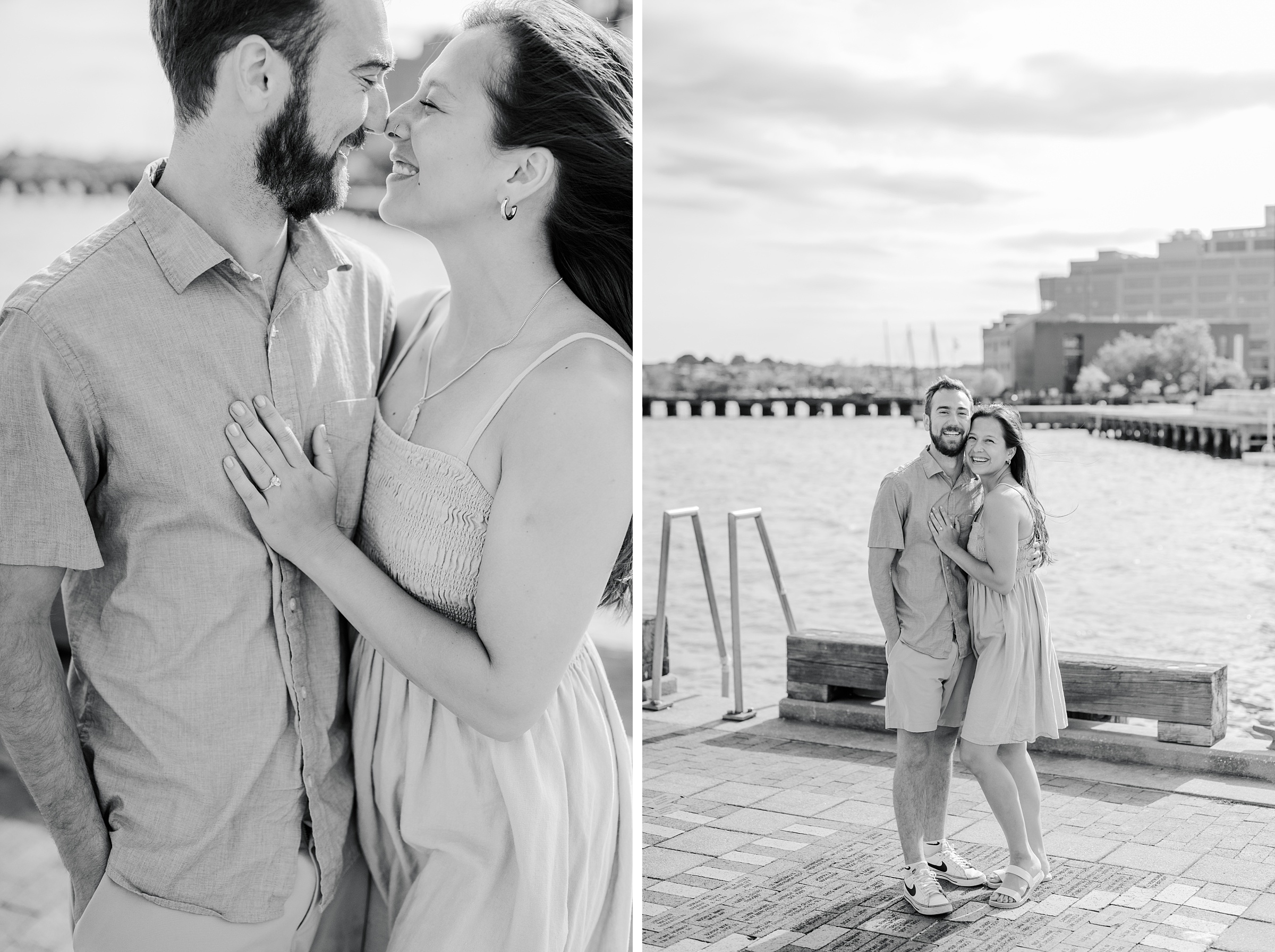 Surprise Proposal in Fells Point, Maryland photographed by Baltimore Wedding Photographer Cait Kramer.