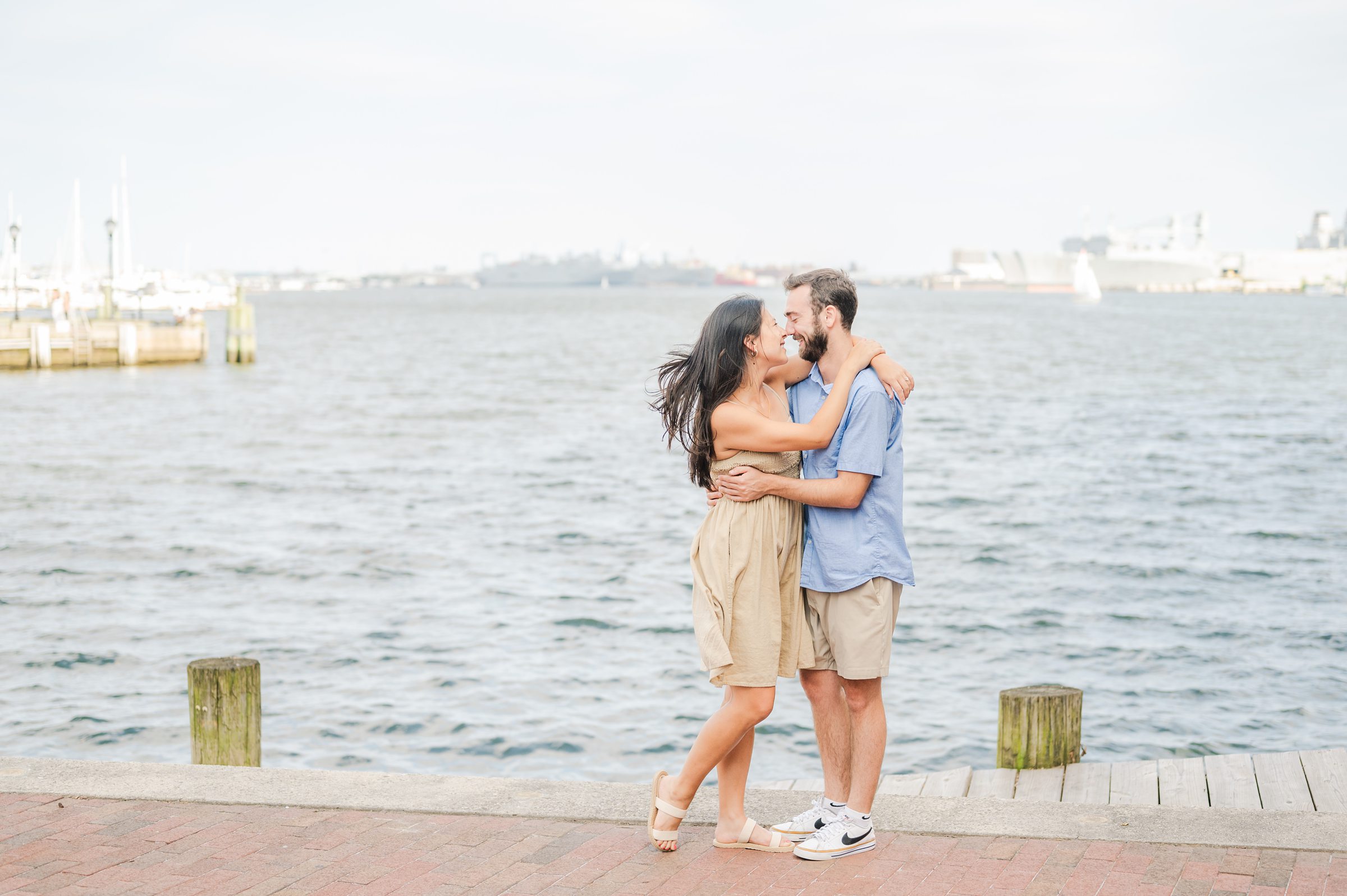 Surprise Proposal in Fells Point, Maryland photographed by Baltimore Wedding Photographer Cait Kramer.