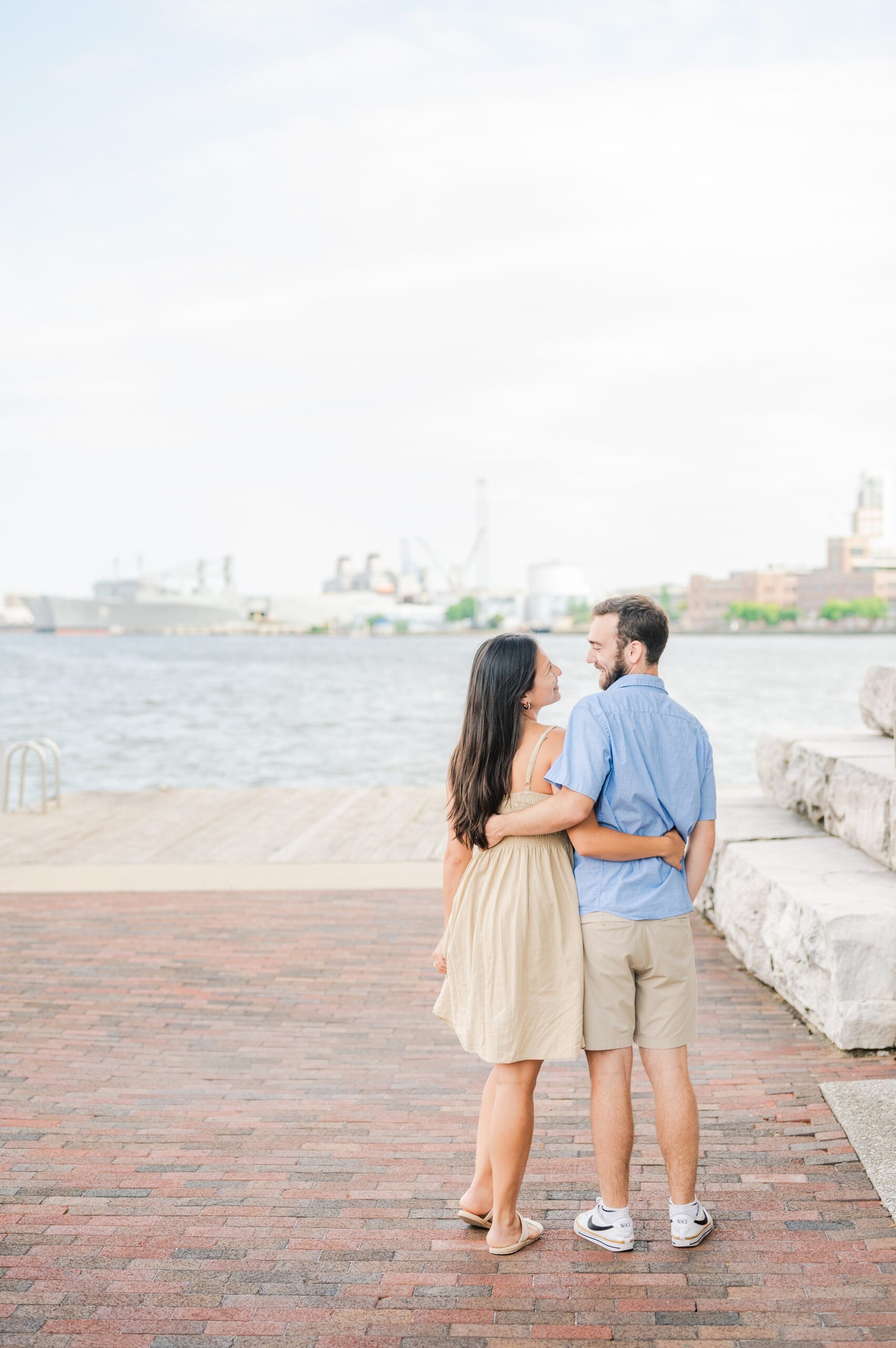 Surprise Proposal in Fells Point, Maryland photographed by Baltimore Wedding Photographer Cait Kramer.