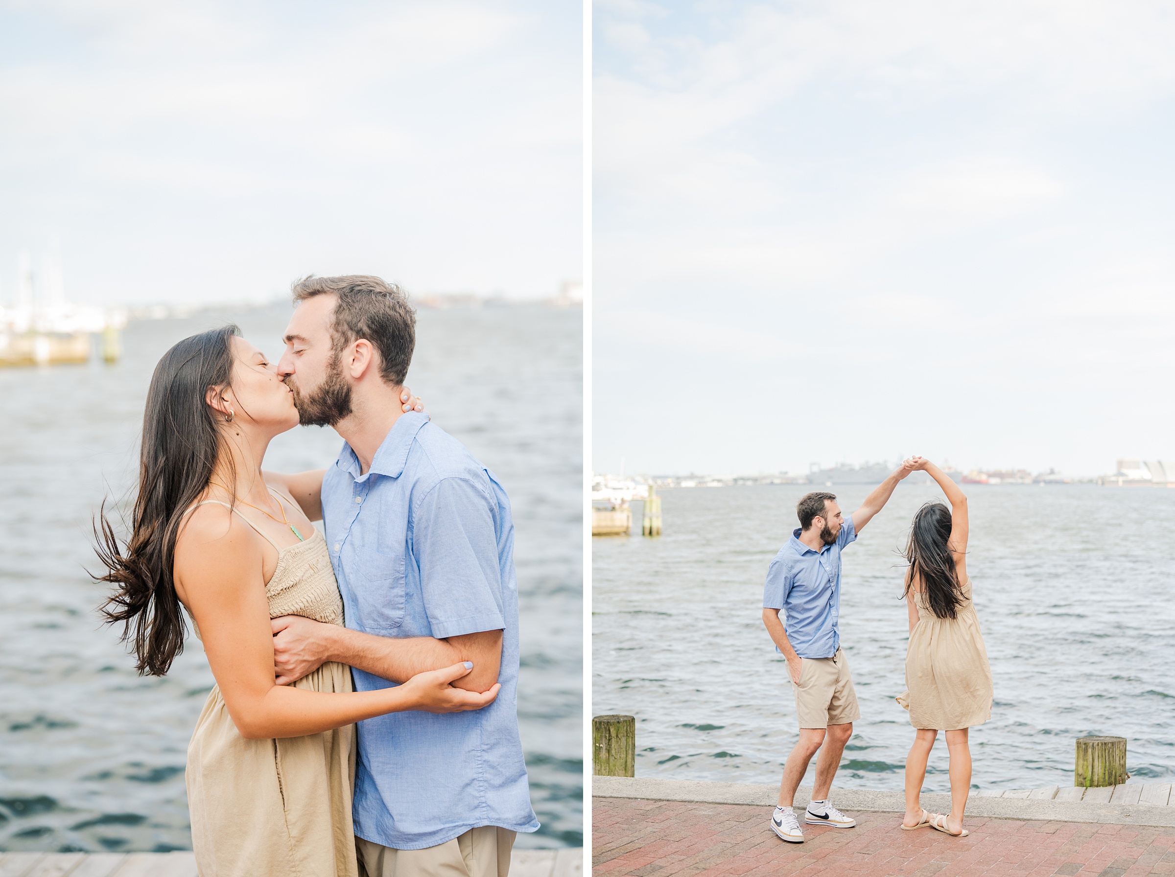 Surprise Proposal in Fells Point, Maryland photographed by Baltimore Wedding Photographer Cait Kramer.