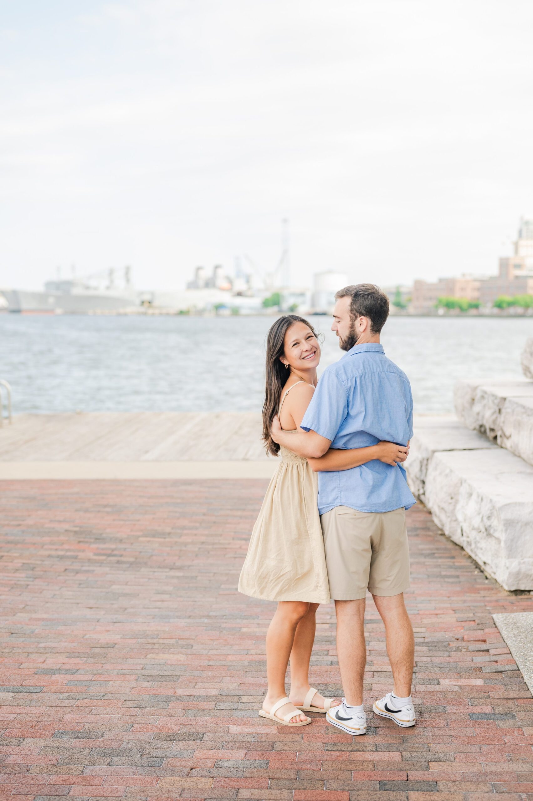 Surprise Proposal in Fells Point, Maryland photographed by Baltimore Wedding Photographer Cait Kramer.