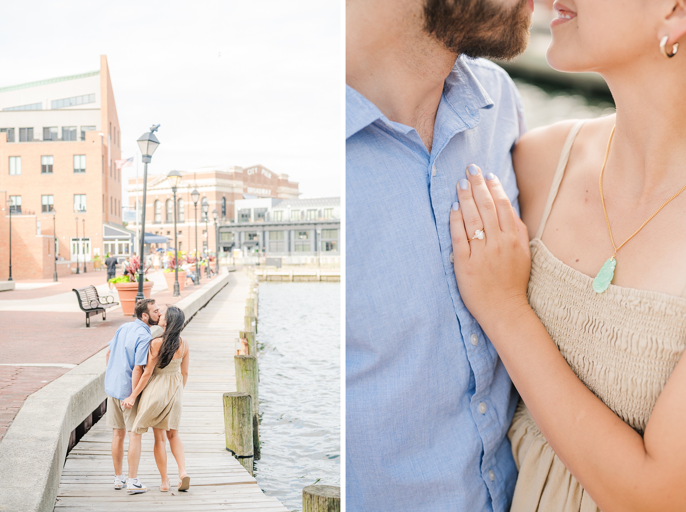 Surprise Proposal in Fells Point, Maryland photographed by Baltimore Wedding Photographer Cait Kramer.