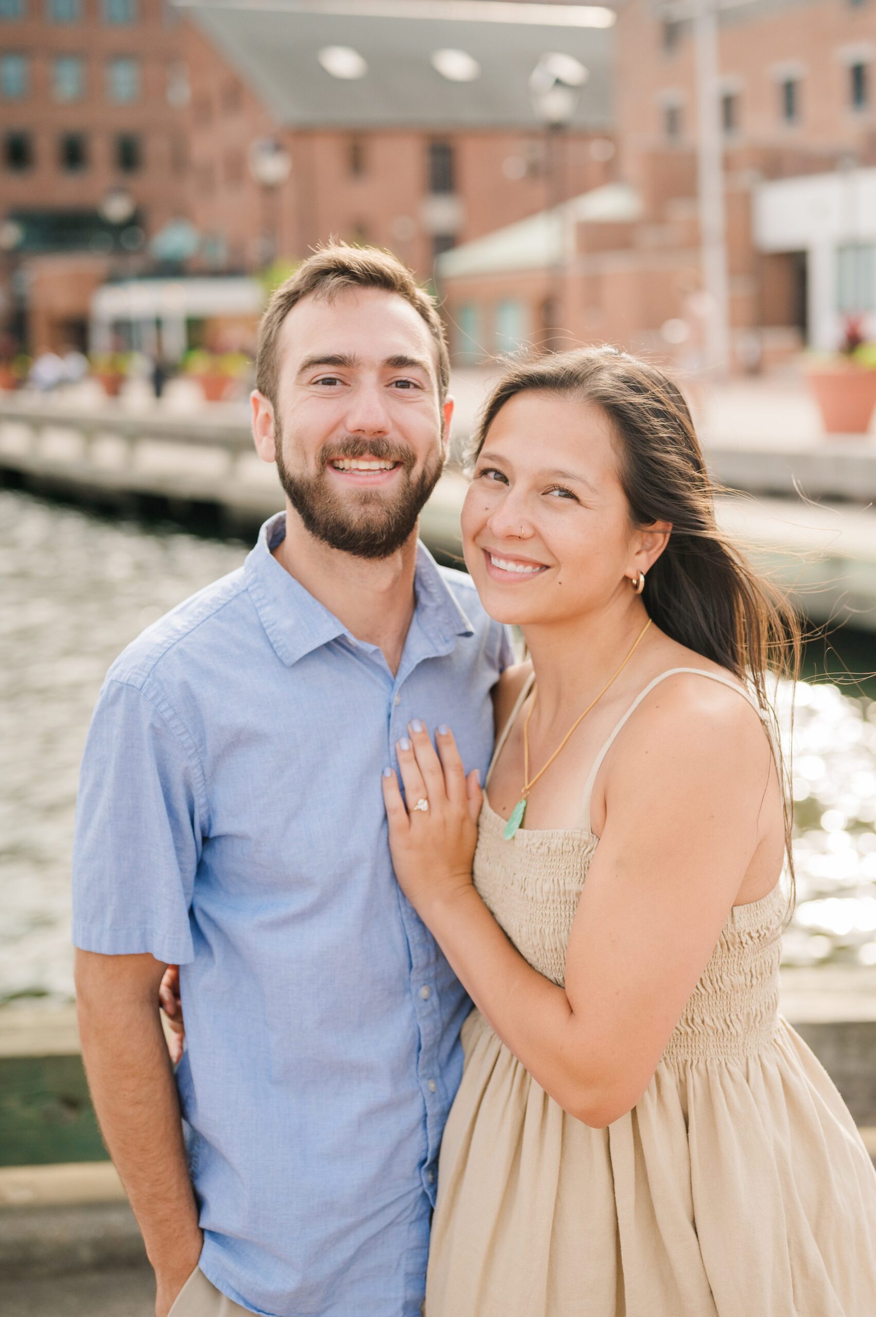 Surprise Proposal in Fells Point, Maryland photographed by Baltimore Wedding Photographer Cait Kramer.