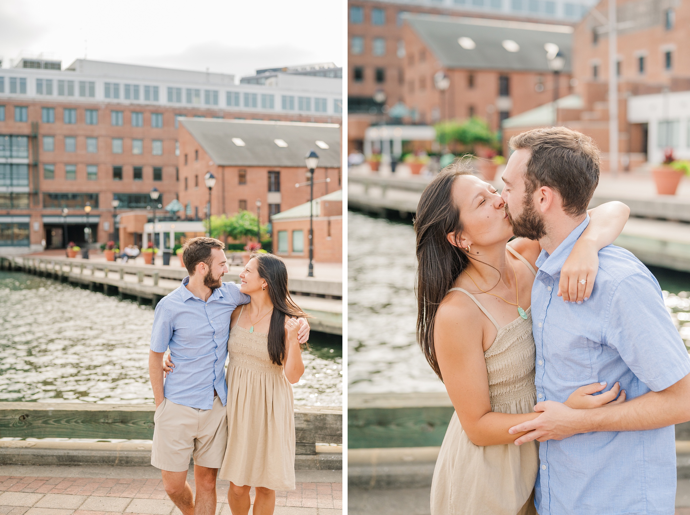 Surprise Proposal in Fells Point, Maryland photographed by Baltimore Wedding Photographer Cait Kramer.