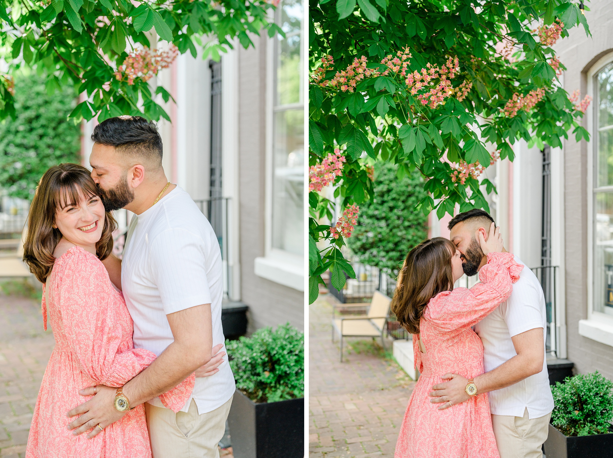 Federal Hill and Inner Harbor Engagement Photos photographed by Baltimore Wedding Photographer Cait Kramer.