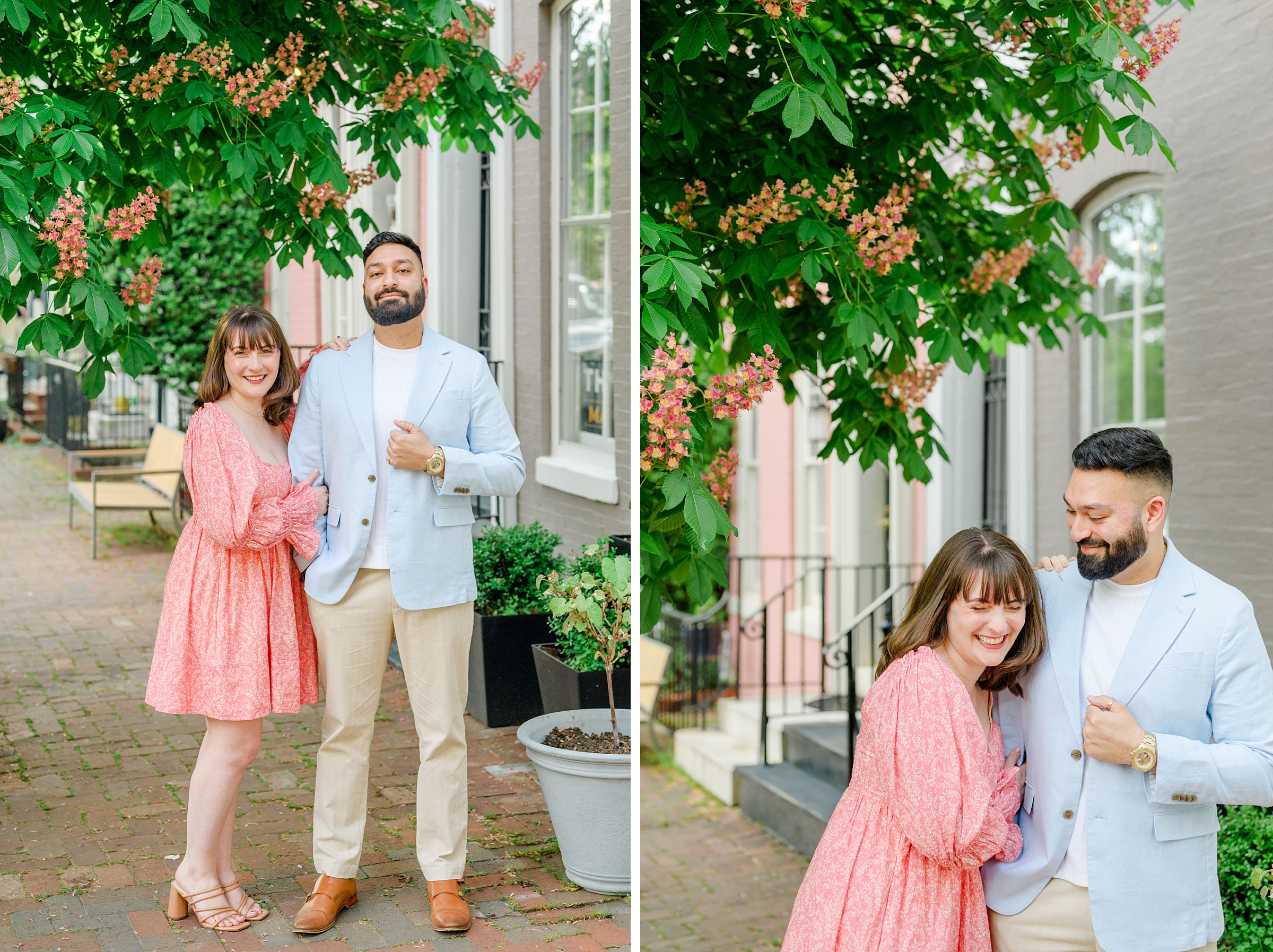 Federal Hill and Inner Harbor Engagement Photos photographed by Baltimore Wedding Photographer Cait Kramer.