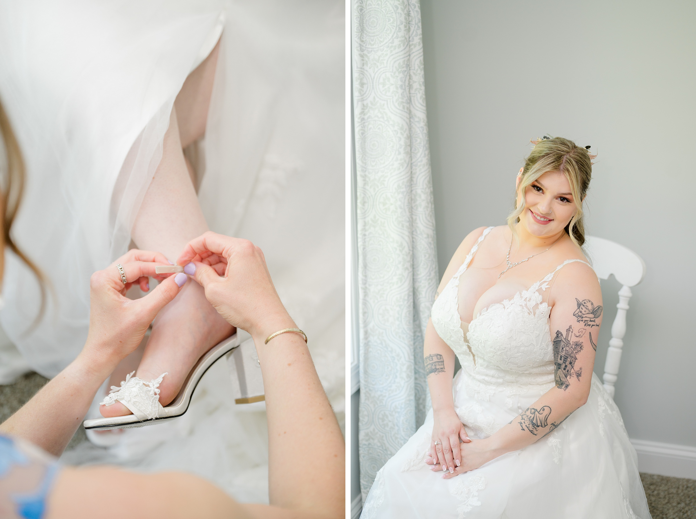Pastel private estate wedding in Southern Maryland photographed by Baltimore Wedding Photographer Cait Kramer.