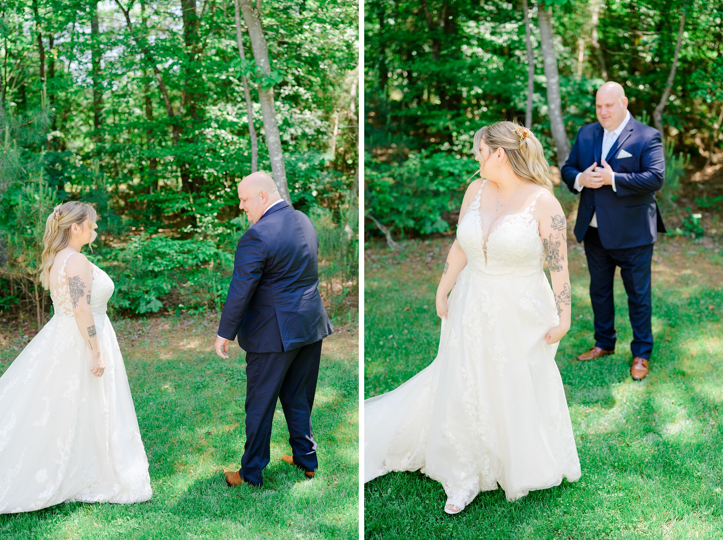 Pastel private estate wedding in Southern Maryland photographed by Baltimore Wedding Photographer Cait Kramer.