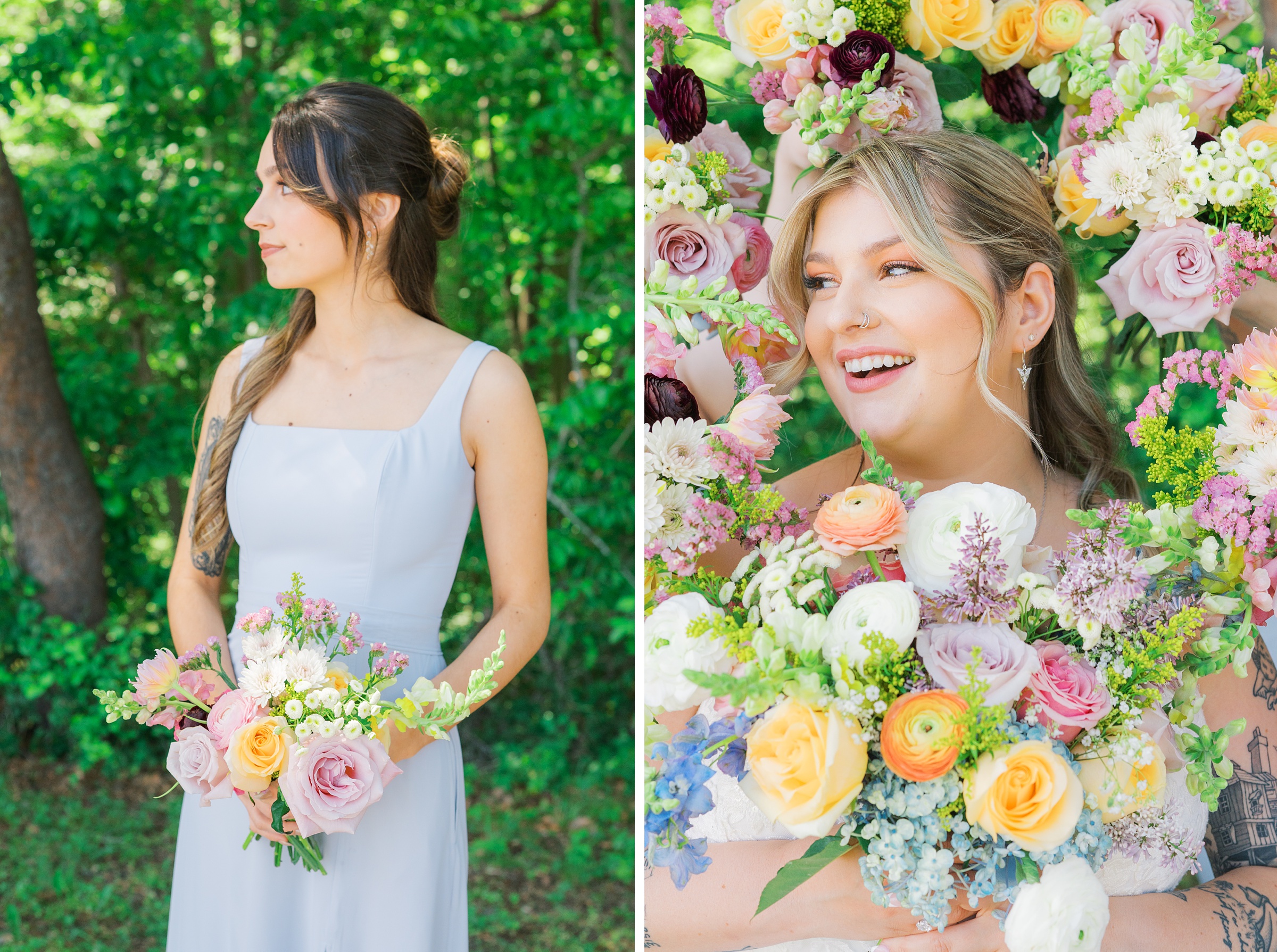 Pastel private estate wedding in Southern Maryland photographed by Baltimore Wedding Photographer Cait Kramer.