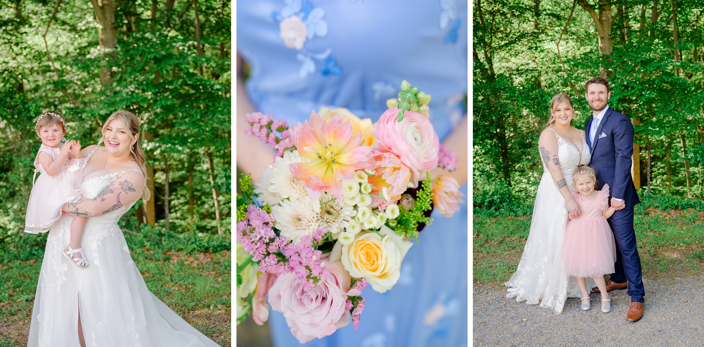 Pastel private estate wedding in Southern Maryland photographed by Baltimore Wedding Photographer Cait Kramer.