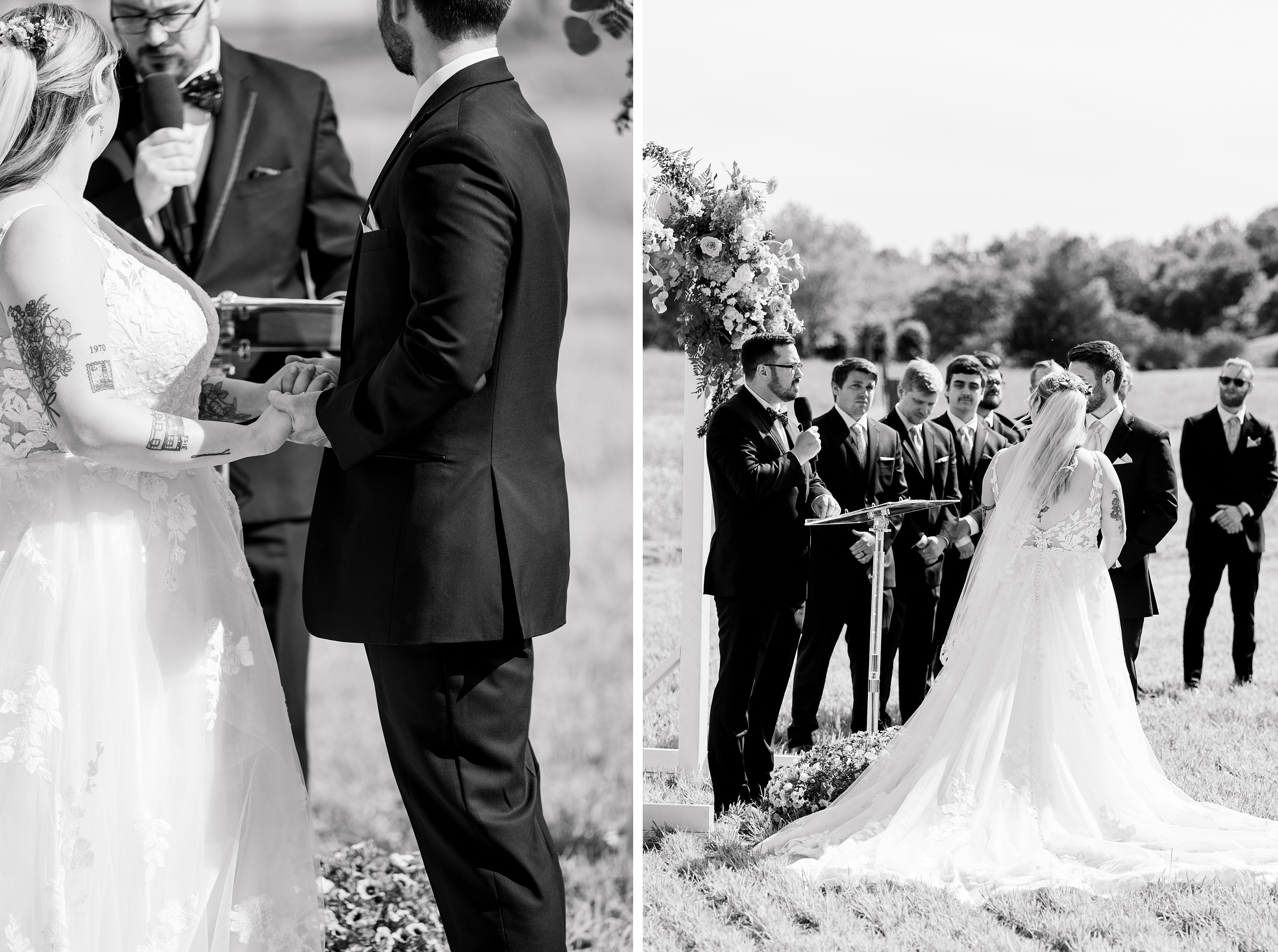 Pastel private estate wedding in Southern Maryland photographed by Baltimore Wedding Photographer Cait Kramer.