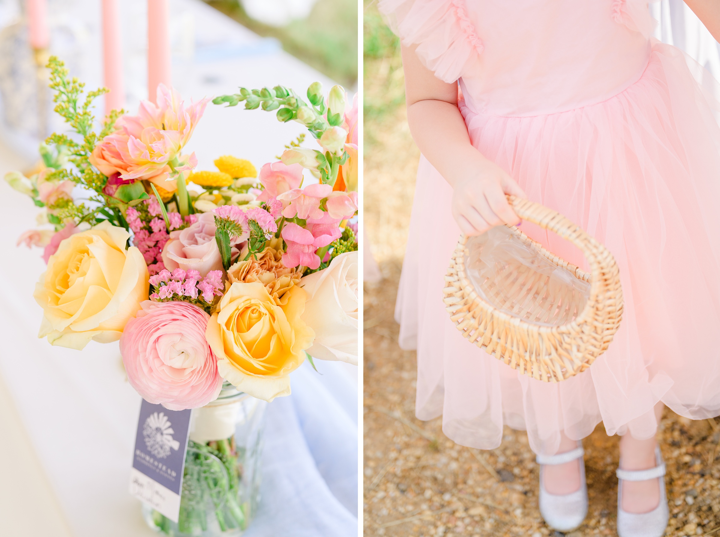 Pastel private estate wedding in Southern Maryland photographed by Baltimore Wedding Photographer Cait Kramer.