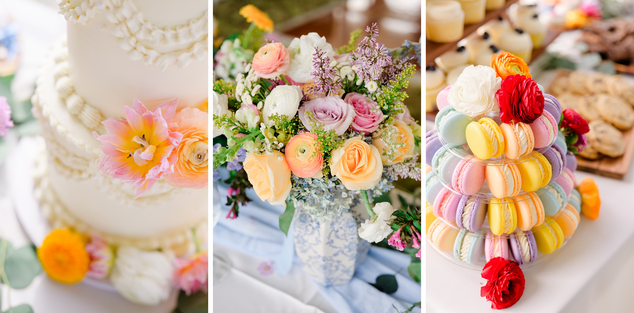 Pastel private estate wedding in Southern Maryland photographed by Baltimore Wedding Photographer Cait Kramer.