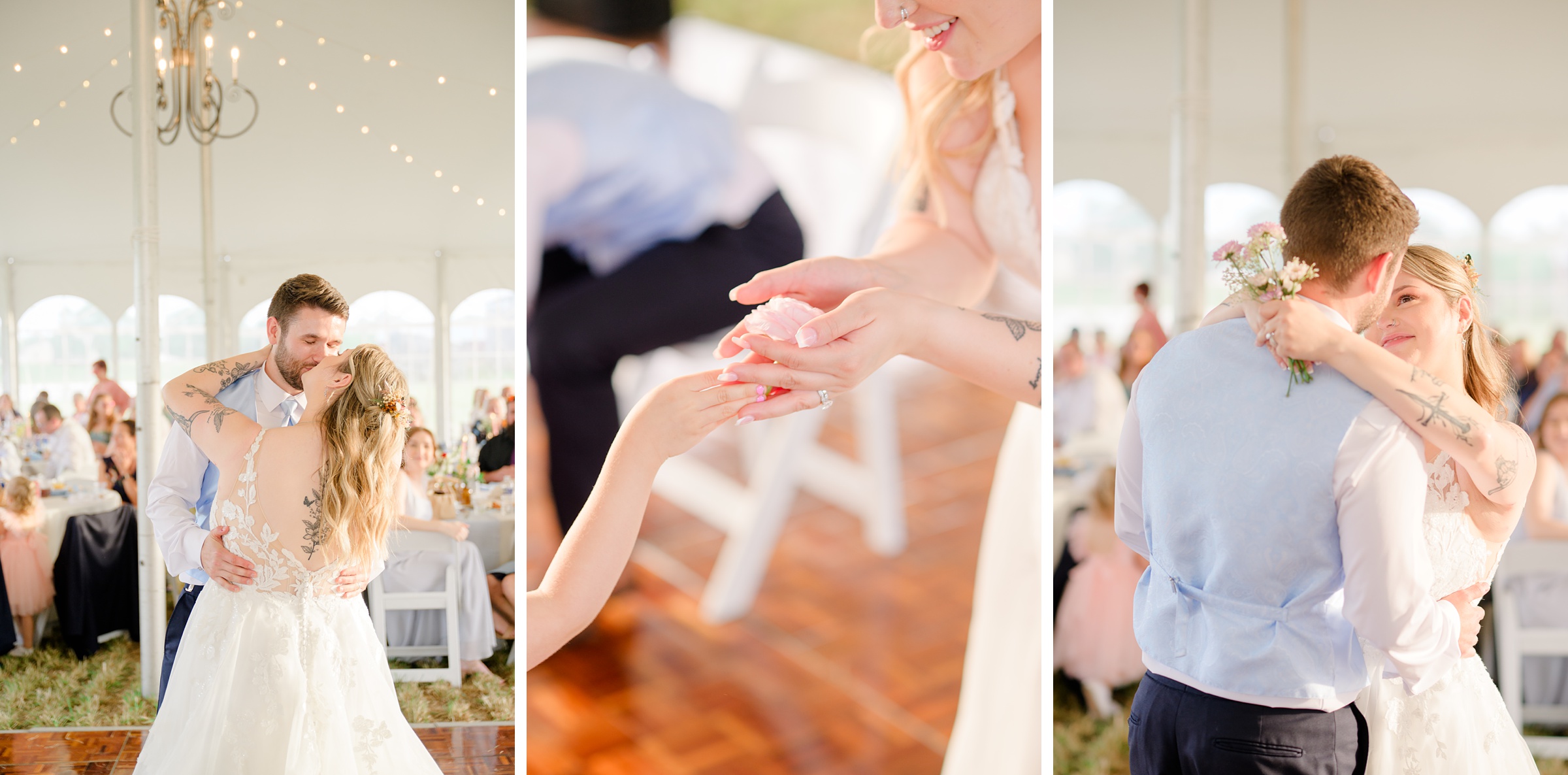 Pastel private estate wedding in Southern Maryland photographed by Baltimore Wedding Photographer Cait Kramer.