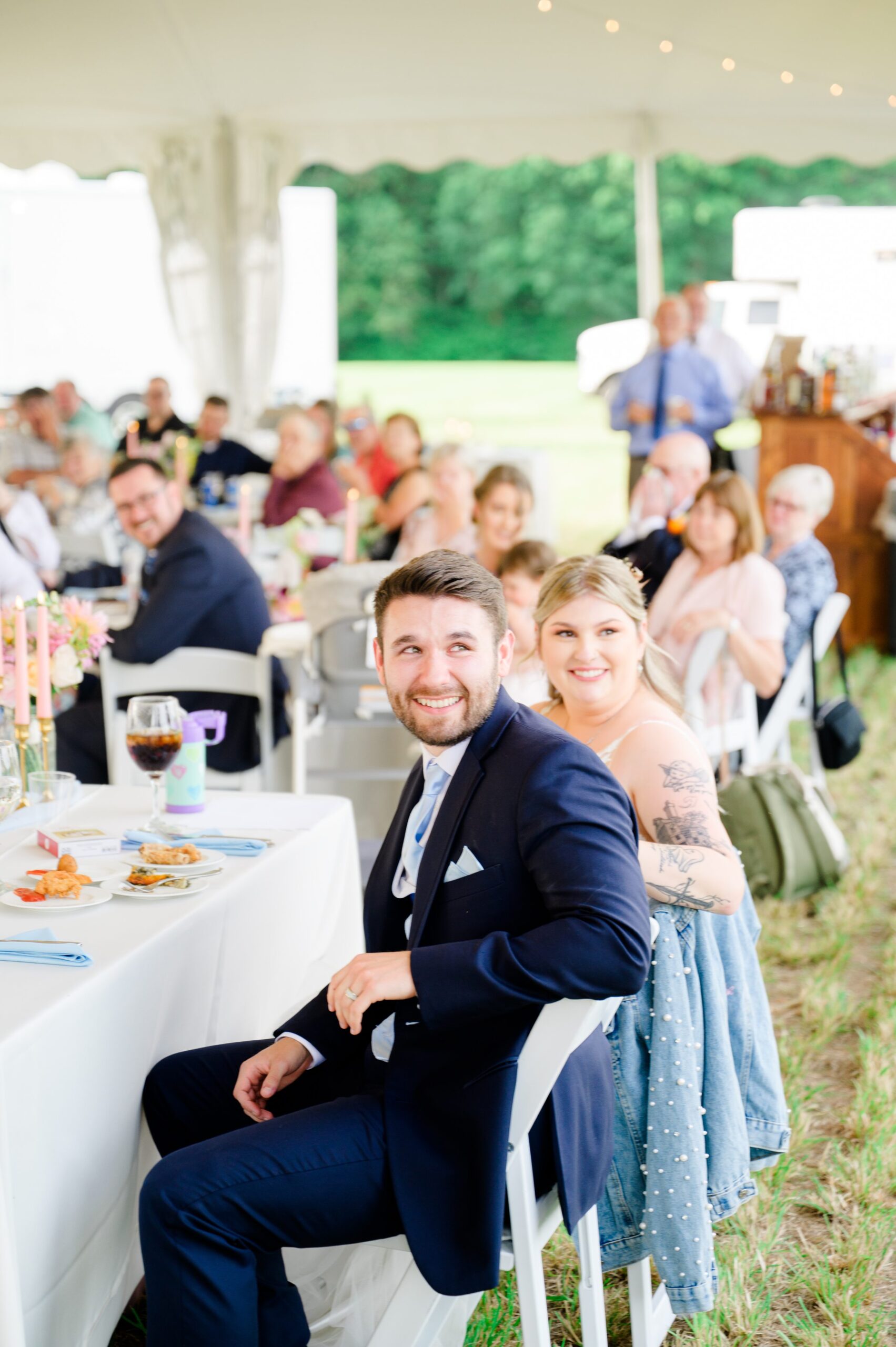 Pastel private estate wedding in Southern Maryland photographed by Baltimore Wedding Photographer Cait Kramer.