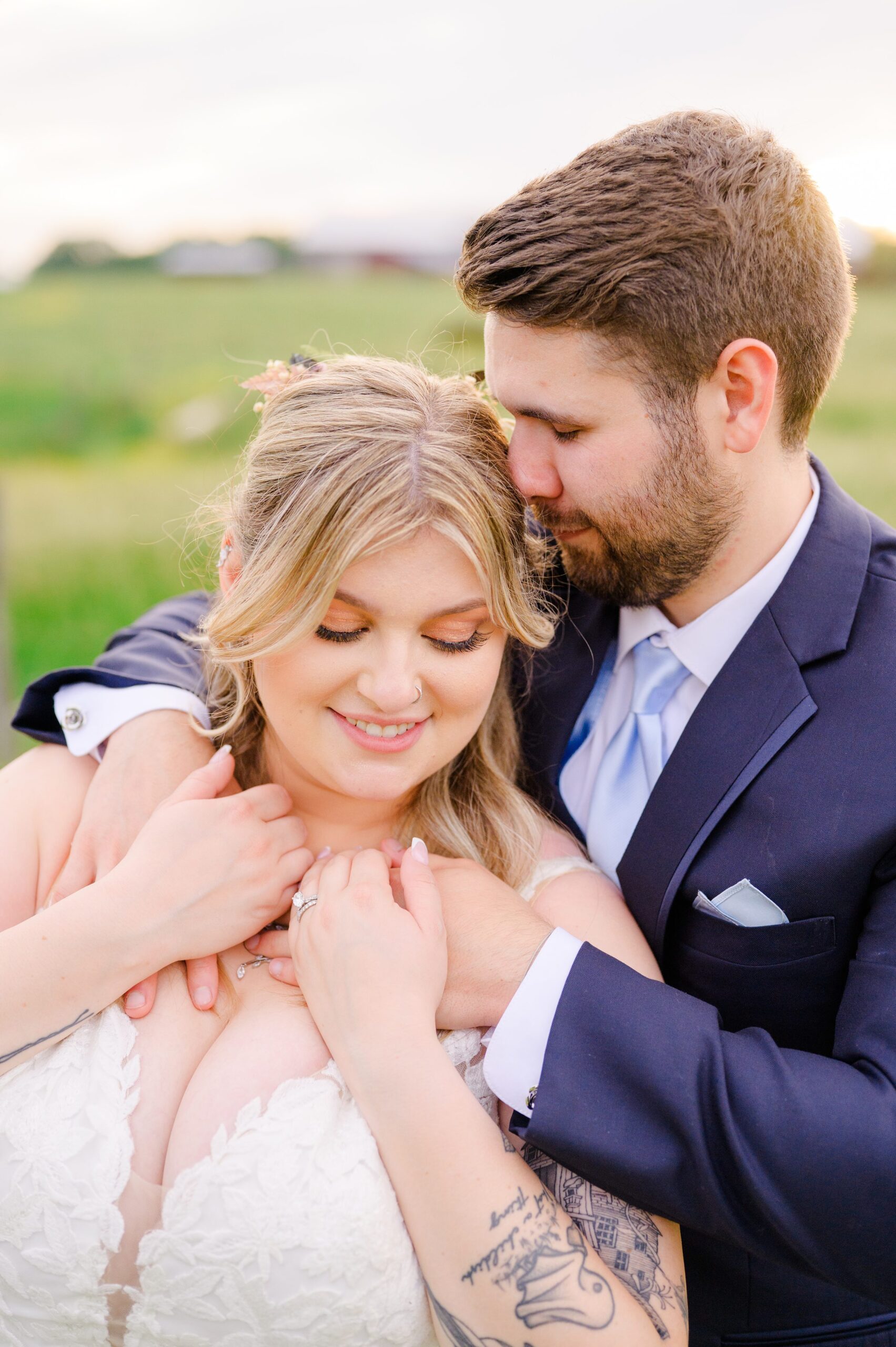 Pastel private estate wedding in Southern Maryland photographed by Baltimore Wedding Photographer Cait Kramer.