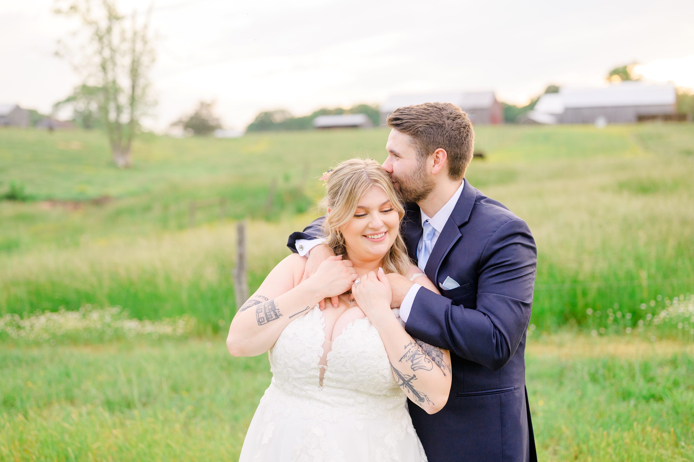 Pastel private estate wedding in Southern Maryland photographed by Baltimore Wedding Photographer Cait Kramer.
