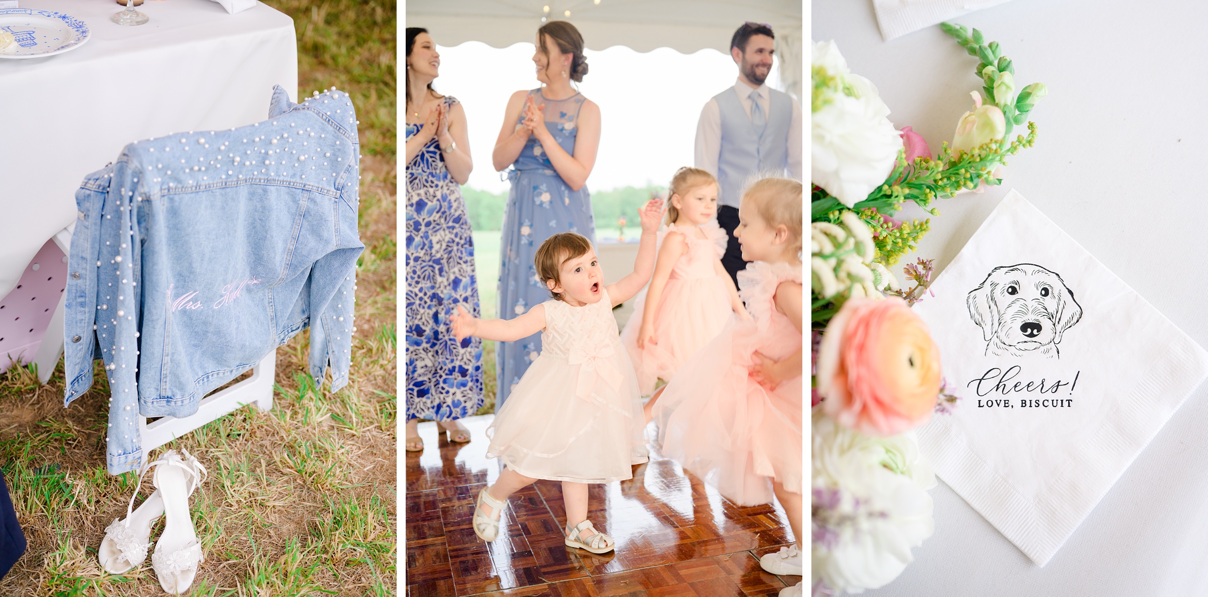 Pastel private estate wedding in Southern Maryland photographed by Baltimore Wedding Photographer Cait Kramer.