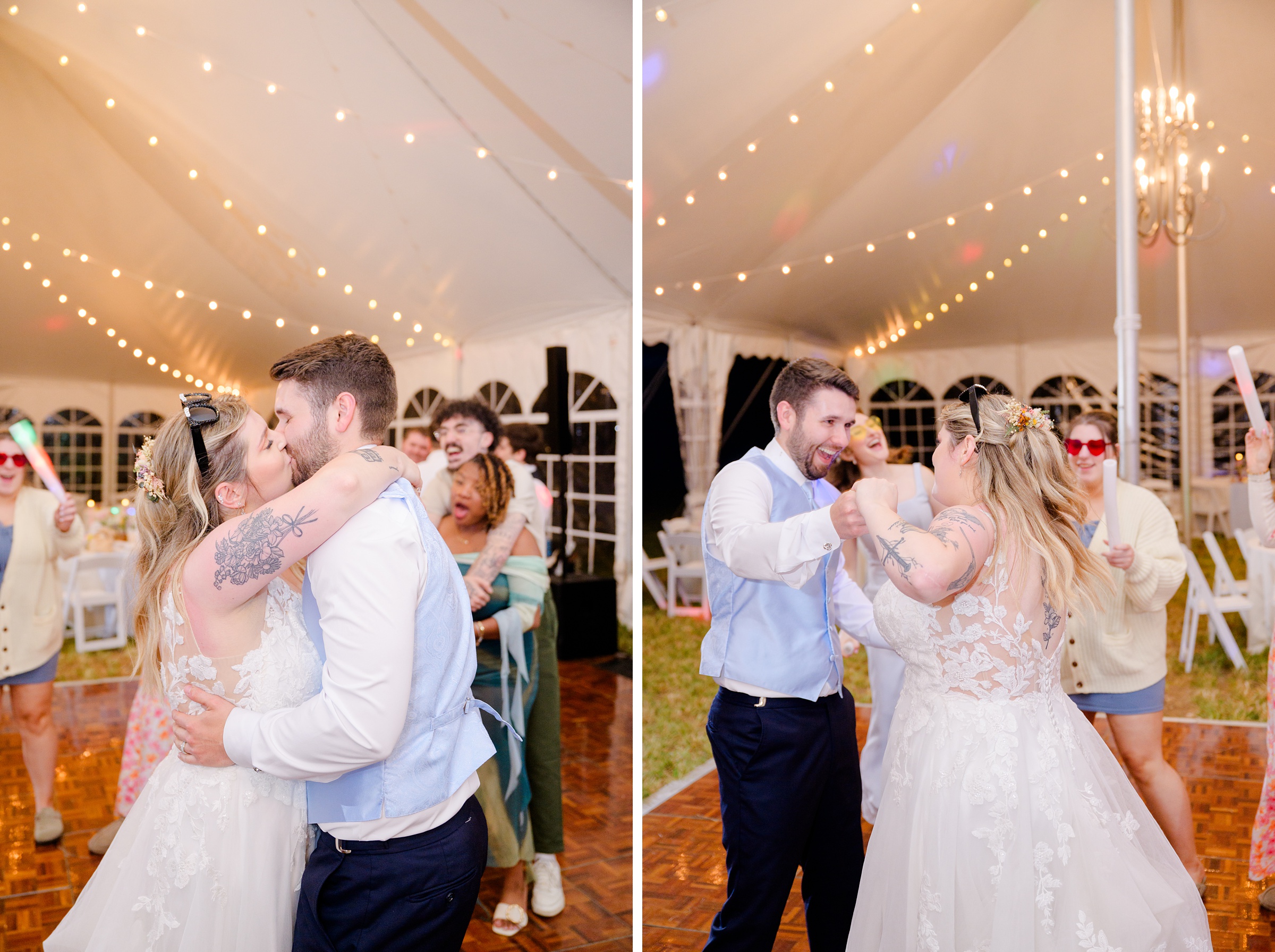 Pastel private estate wedding in Southern Maryland photographed by Baltimore Wedding Photographer Cait Kramer.