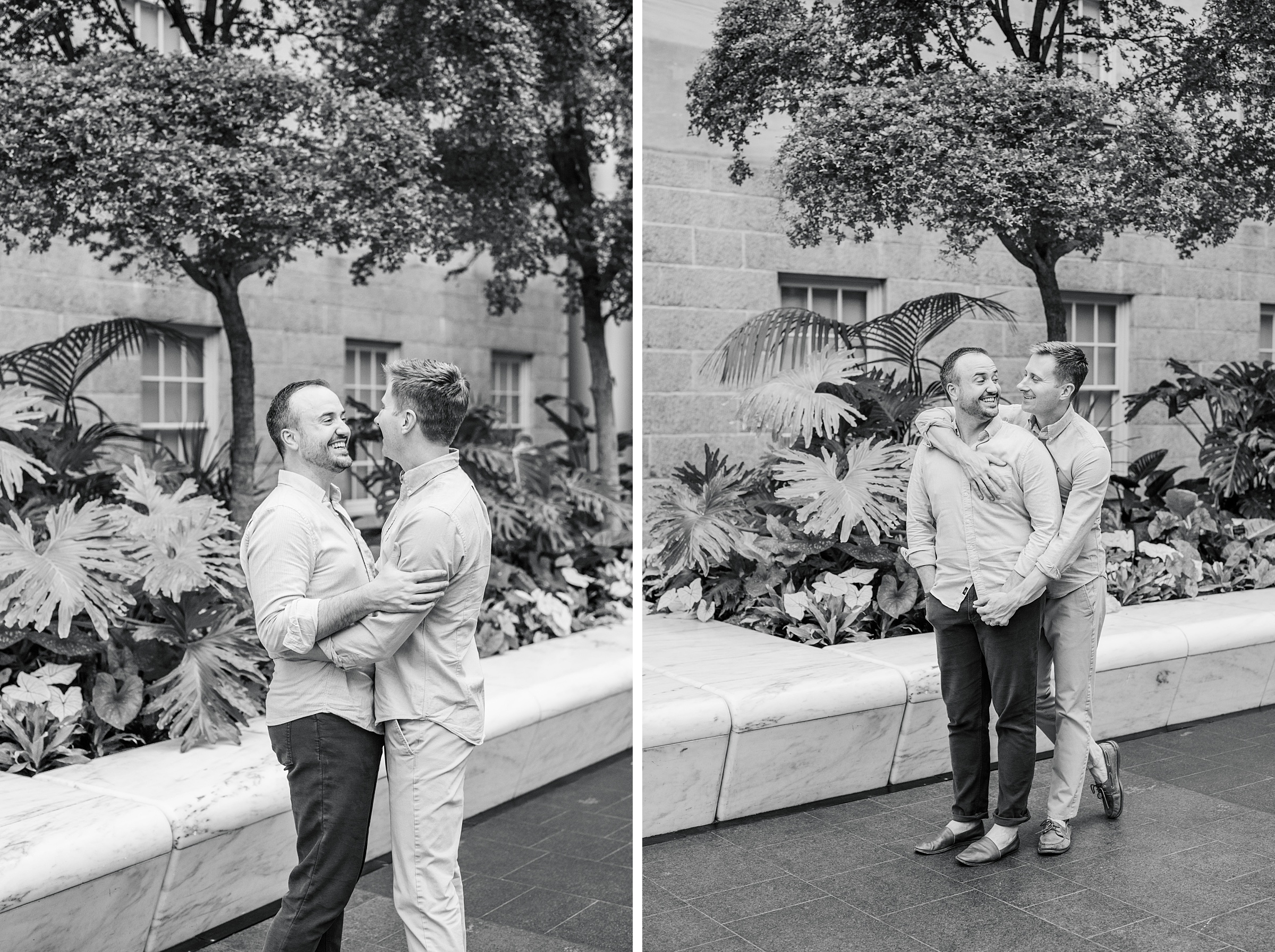 Same Sex Engagement Session at The National Portrait Gallery photographed by Baltimore Wedding Photographer Cait Kramer