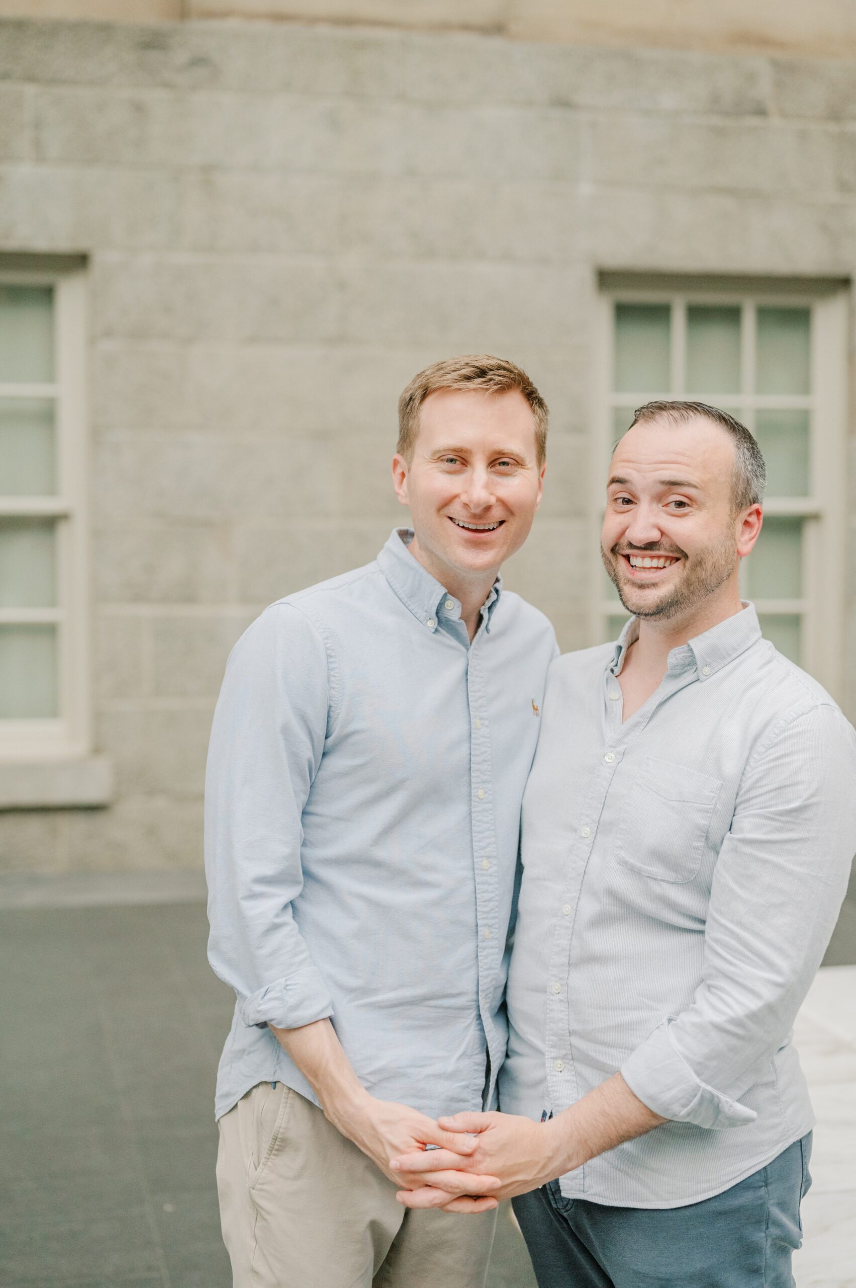 Same Sex Engagement Session at The National Portrait Gallery photographed by Baltimore Wedding Photographer Cait Kramer