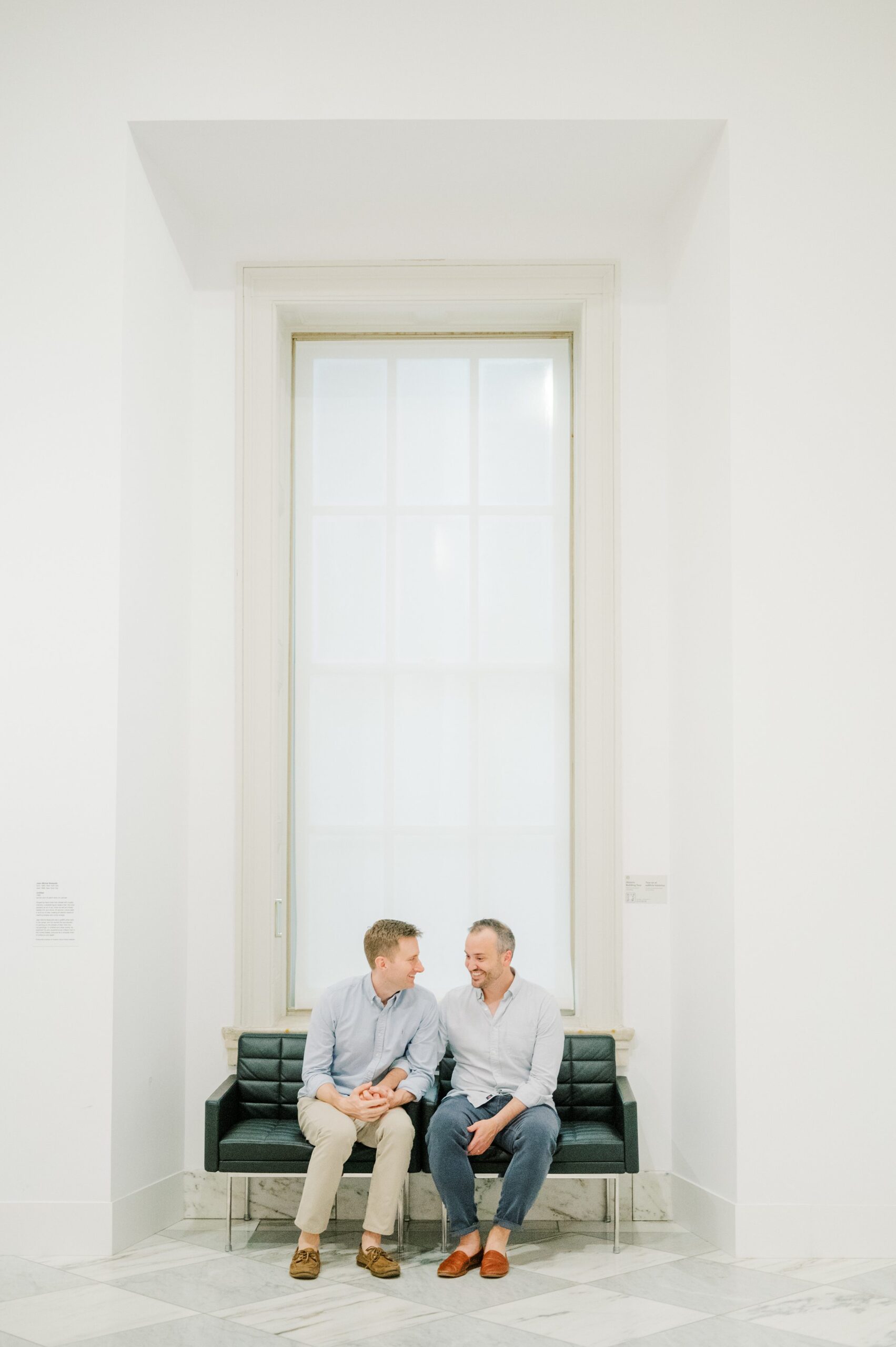Same Sex Engagement Session at The National Portrait Gallery photographed by Baltimore Wedding Photographer Cait Kramer